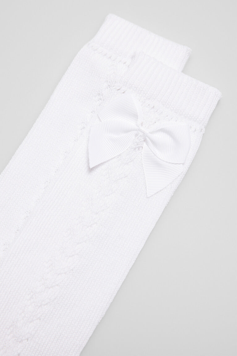 02854-4-calcetines-infantiles-calados-largos-ysabel-mora - Blanco
