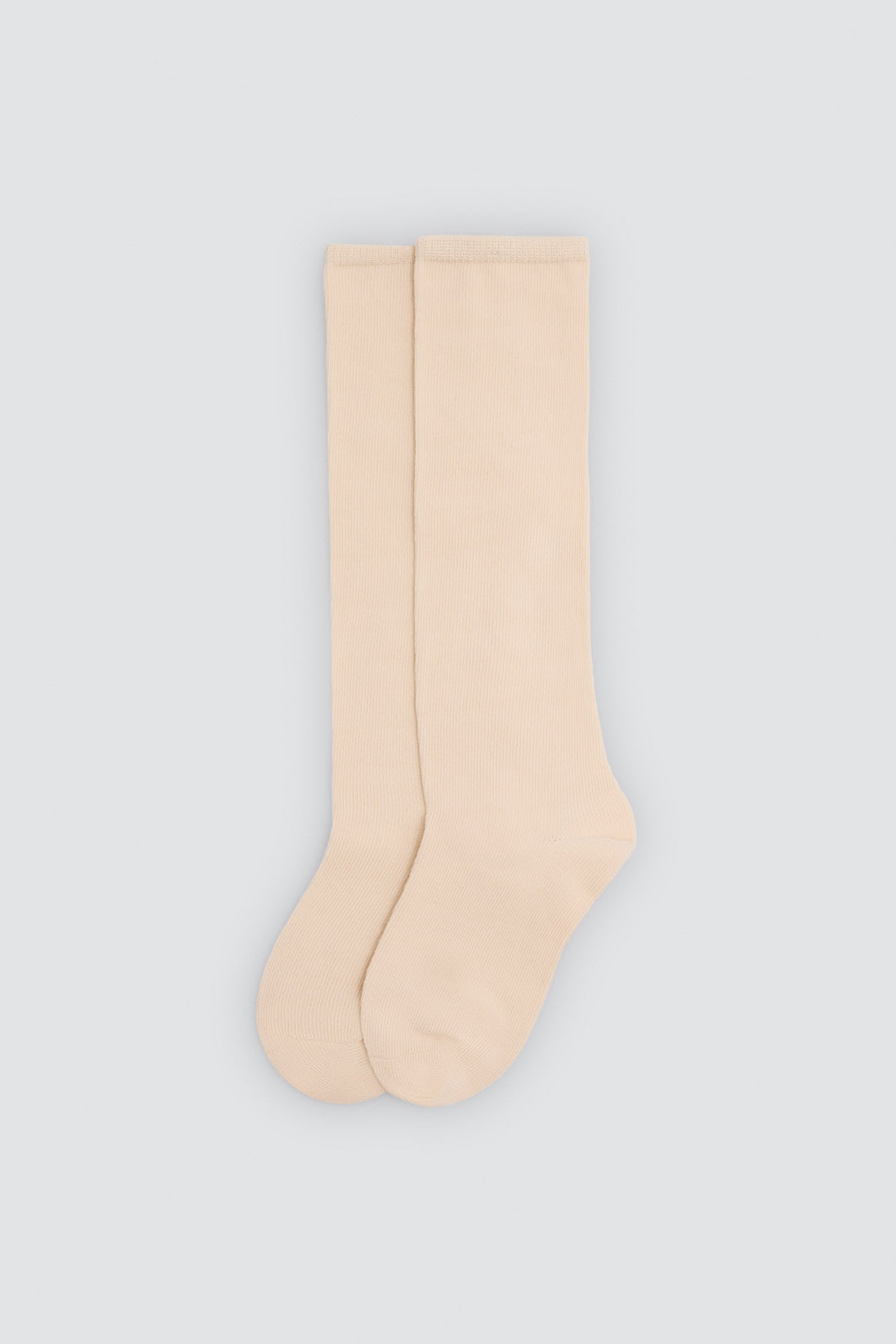 Calcetín bambino básico largo beige