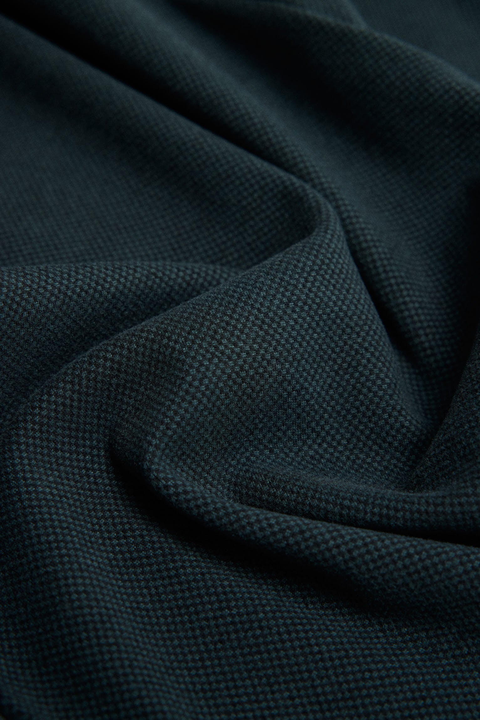 Felpa con cappuccio calda e regolabile con texture verde bottiglia