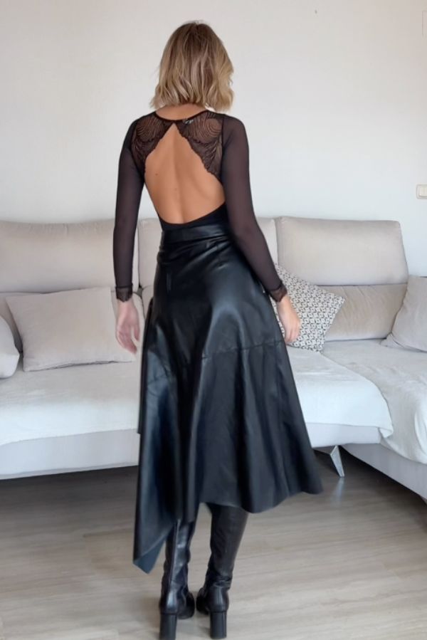 Look especial eventos con body negro @teresamora6