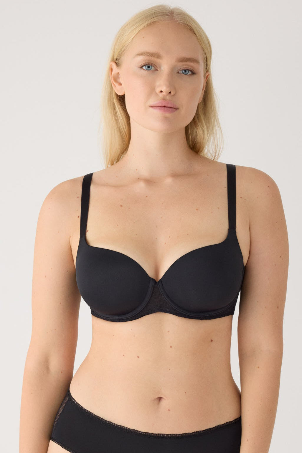 Reggiseno capacidad con ferretto imbottito sottoseno texture nero