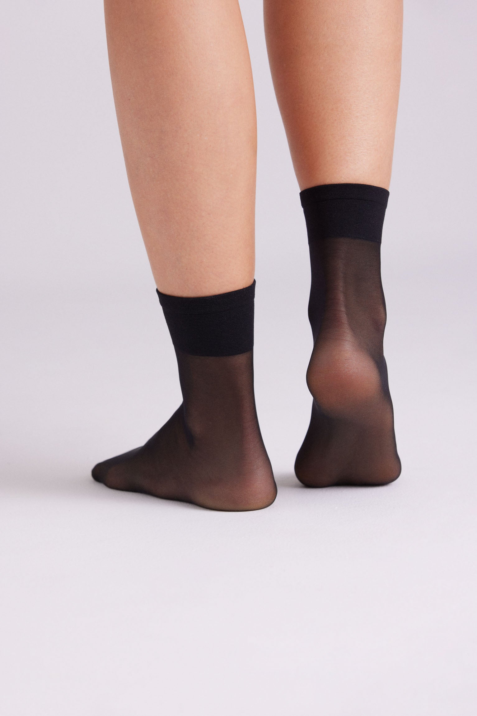 18120 1 calcetin tobillero 15 den - Negro