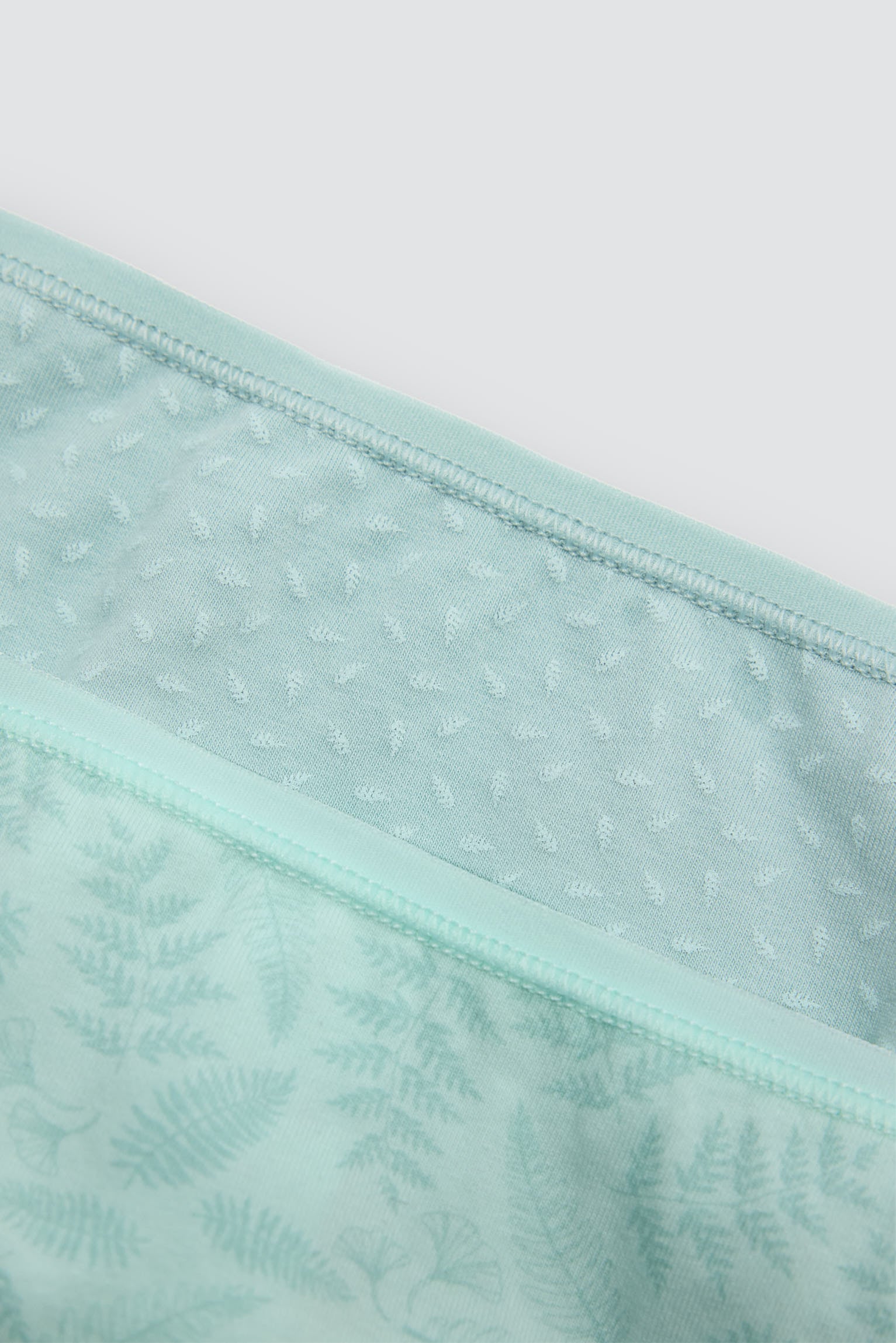 Pack de 2 bragas midi estampadas aguamarina - Ysabel Mora