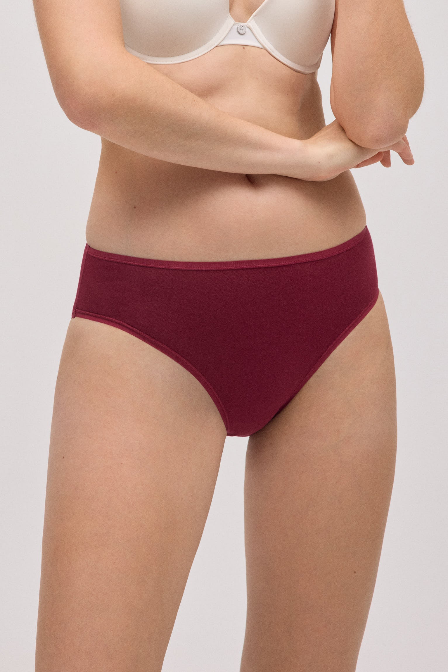 Confezione da 4 mutandine midi basic in cotone