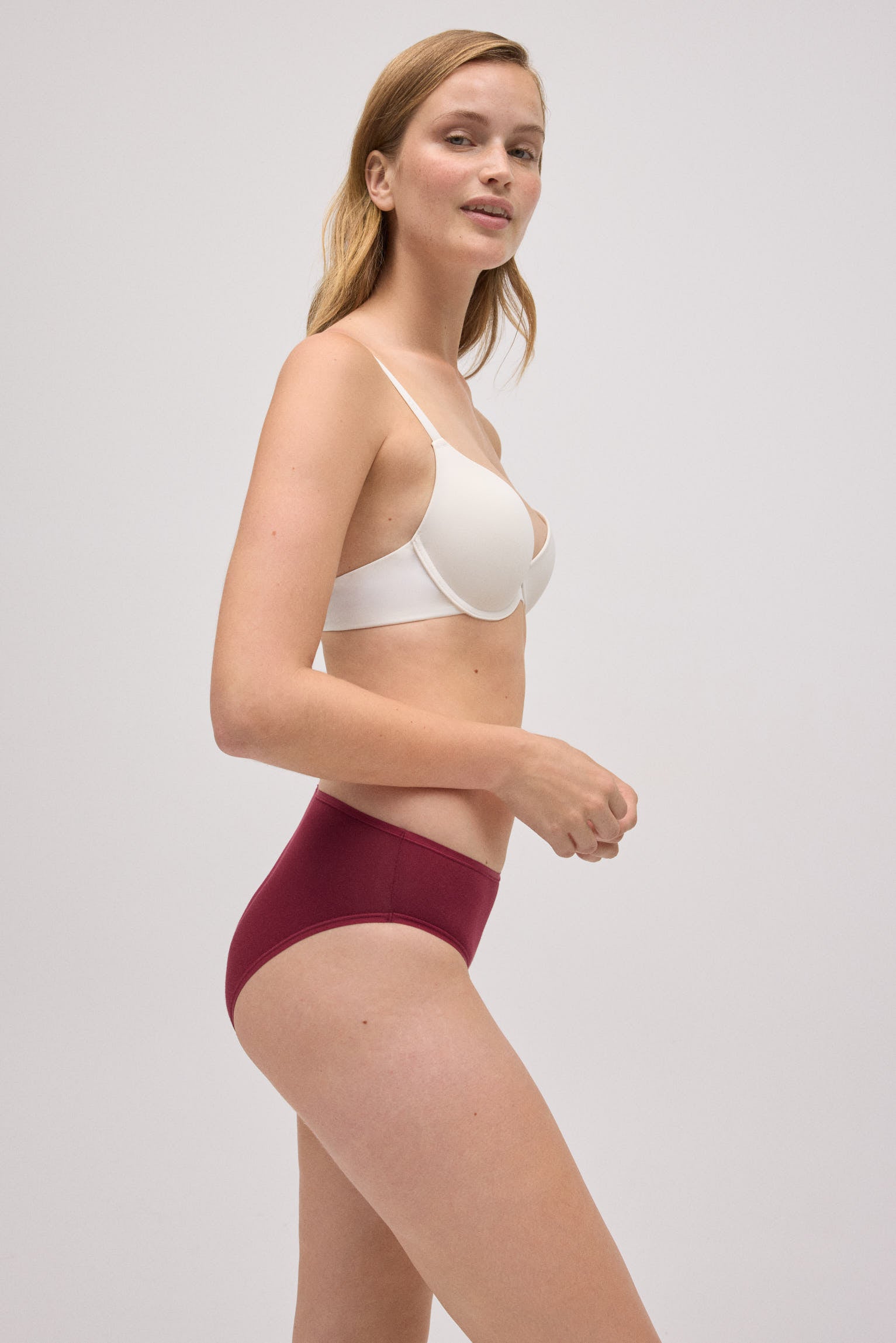 Confezione da 4 mutandine midi basic in cotone