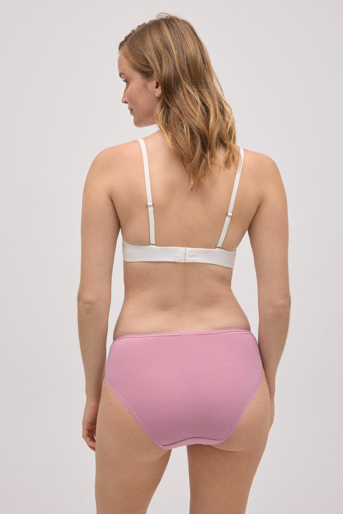 Pack de 4 slip midi básicas de algodón colores