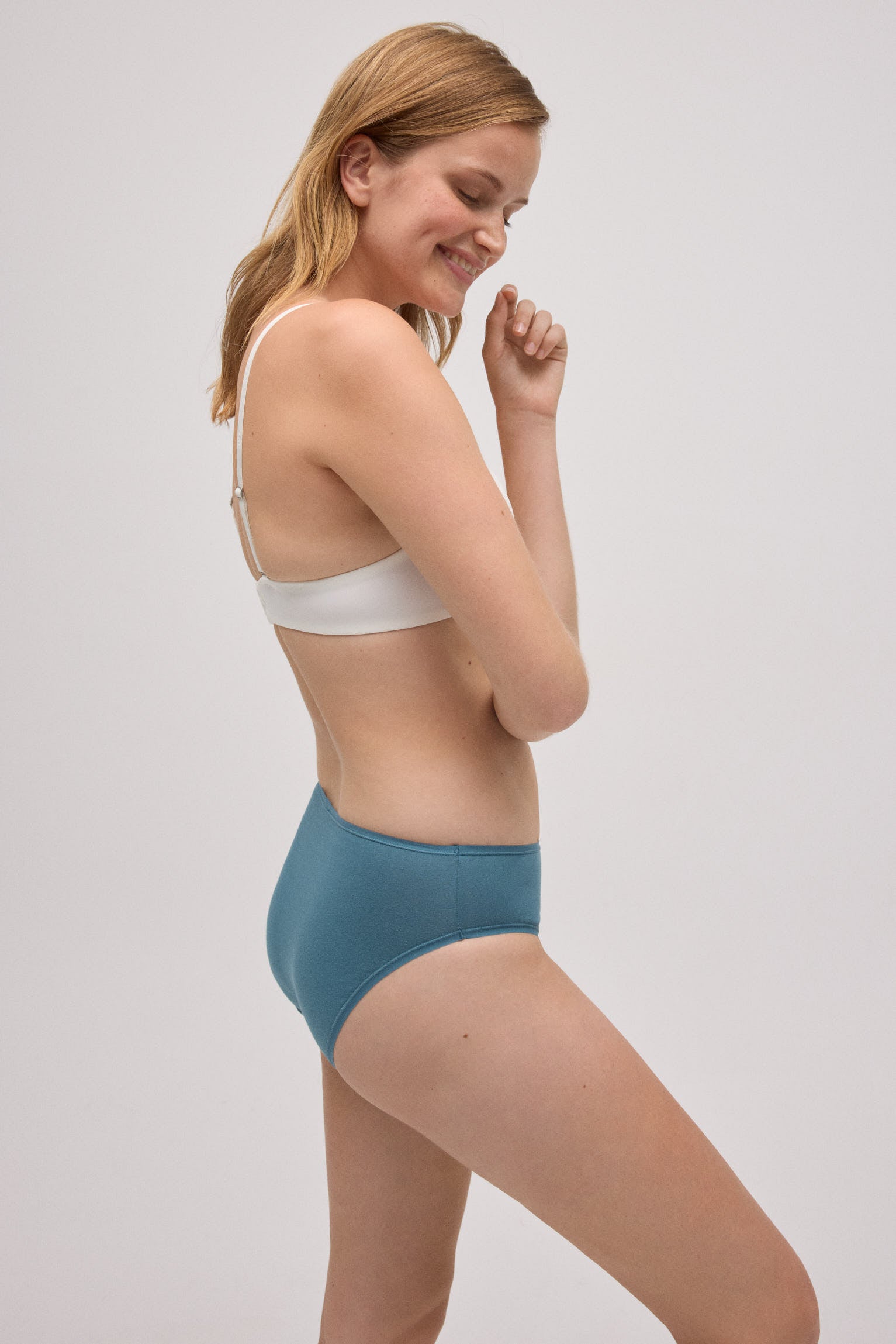 Confezione da 4 mutandine midi basic in cotone