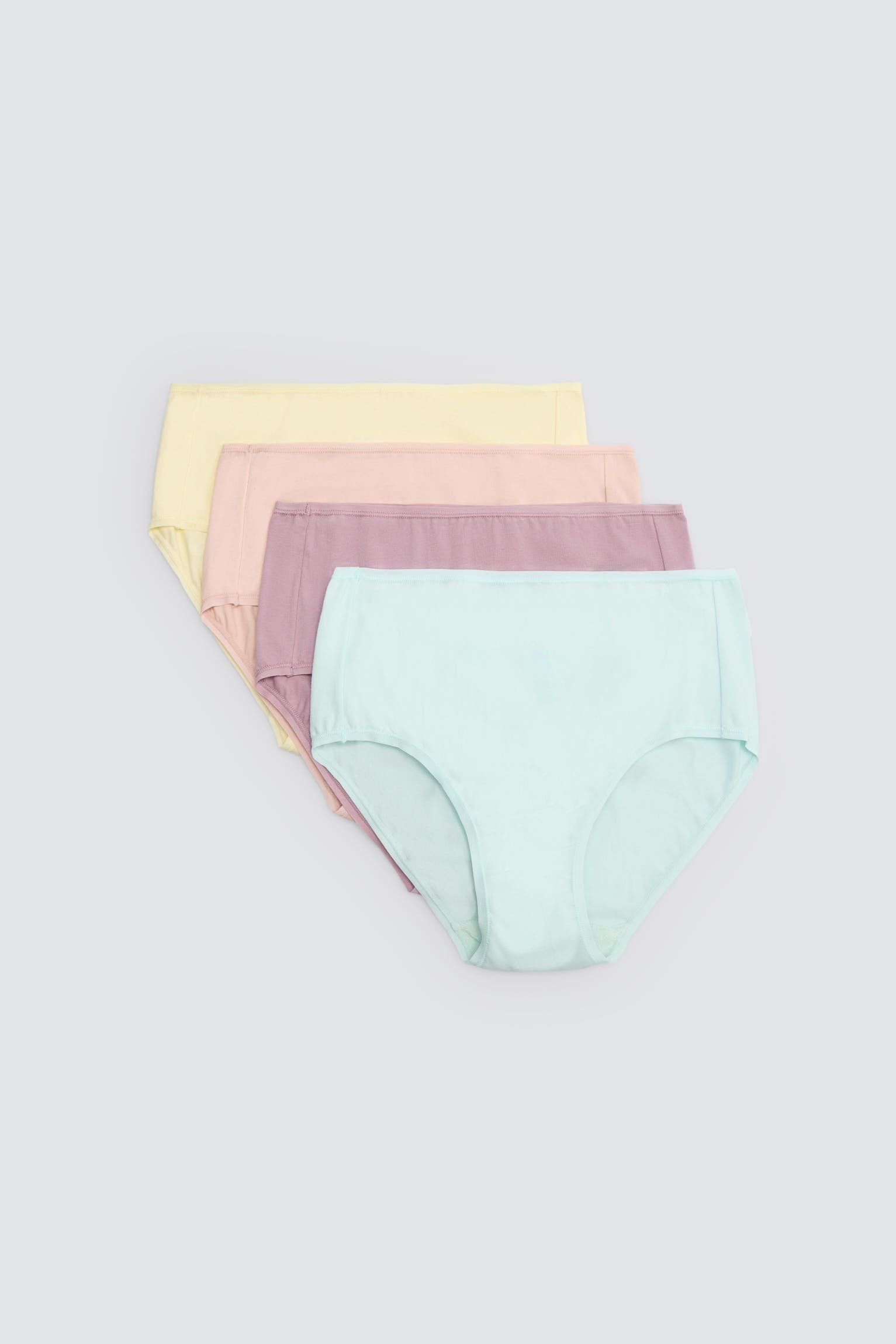 Pack de 4 bragas altas básicas colores - Ysabel Mora