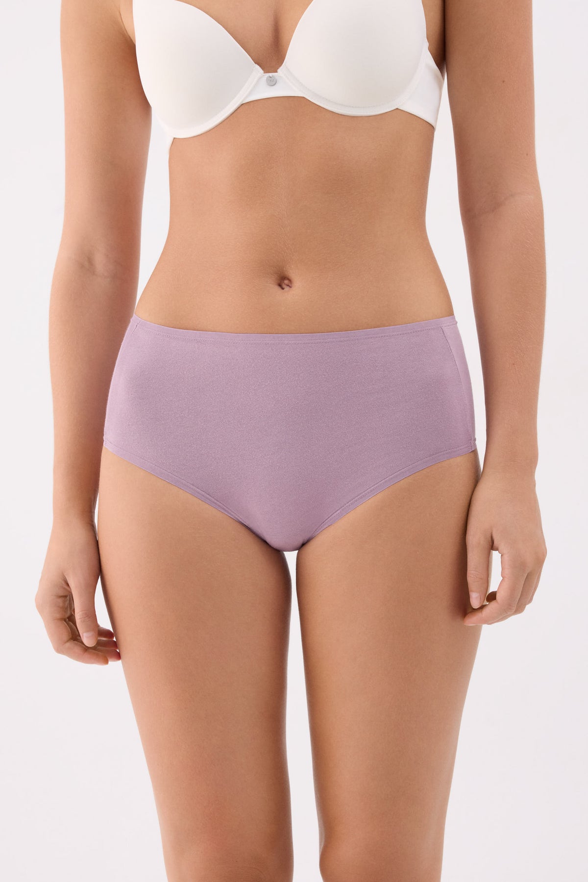 Pack de 4 slip altas de algodón colores