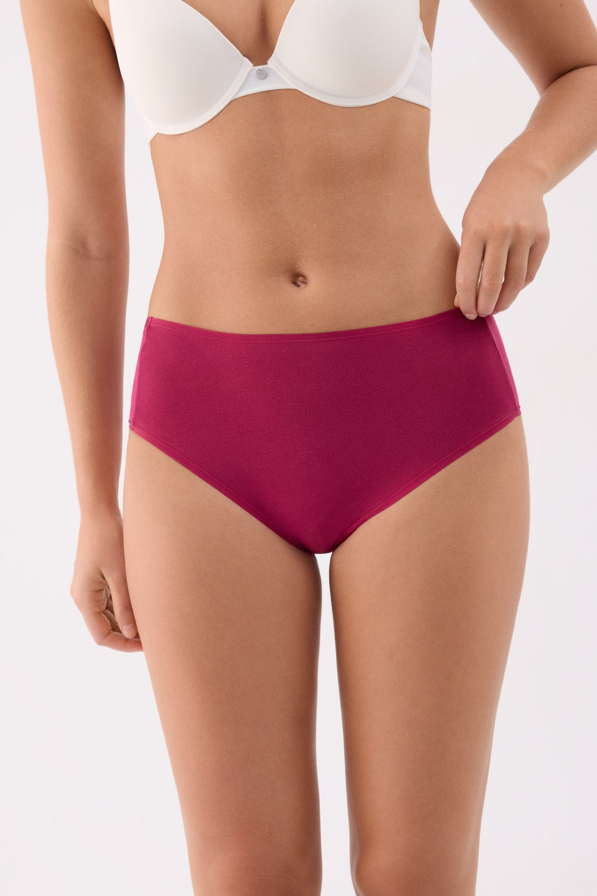 Pack de 4 slip altas de algodón colores