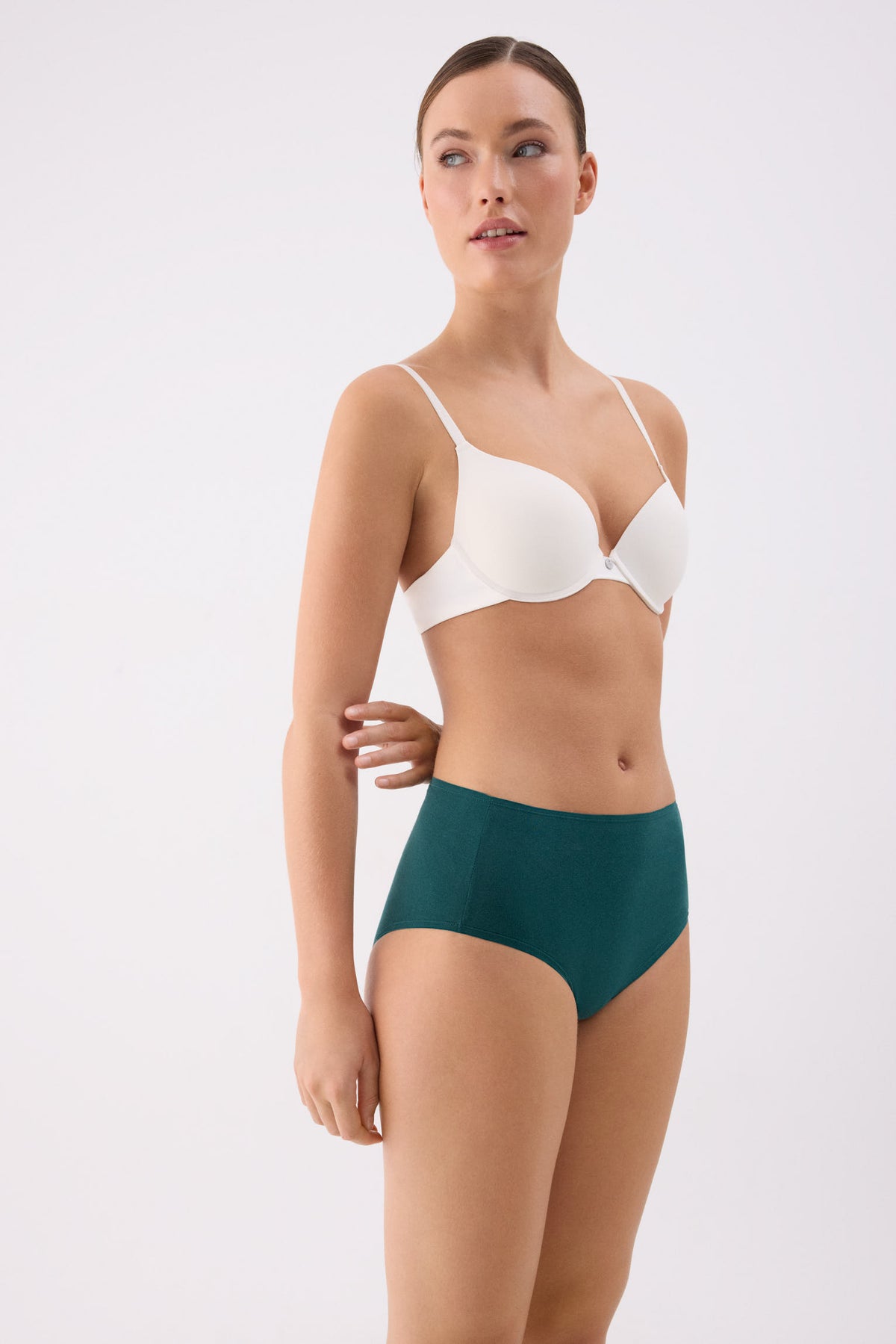 Pack de 4 slip altas de algodón colores