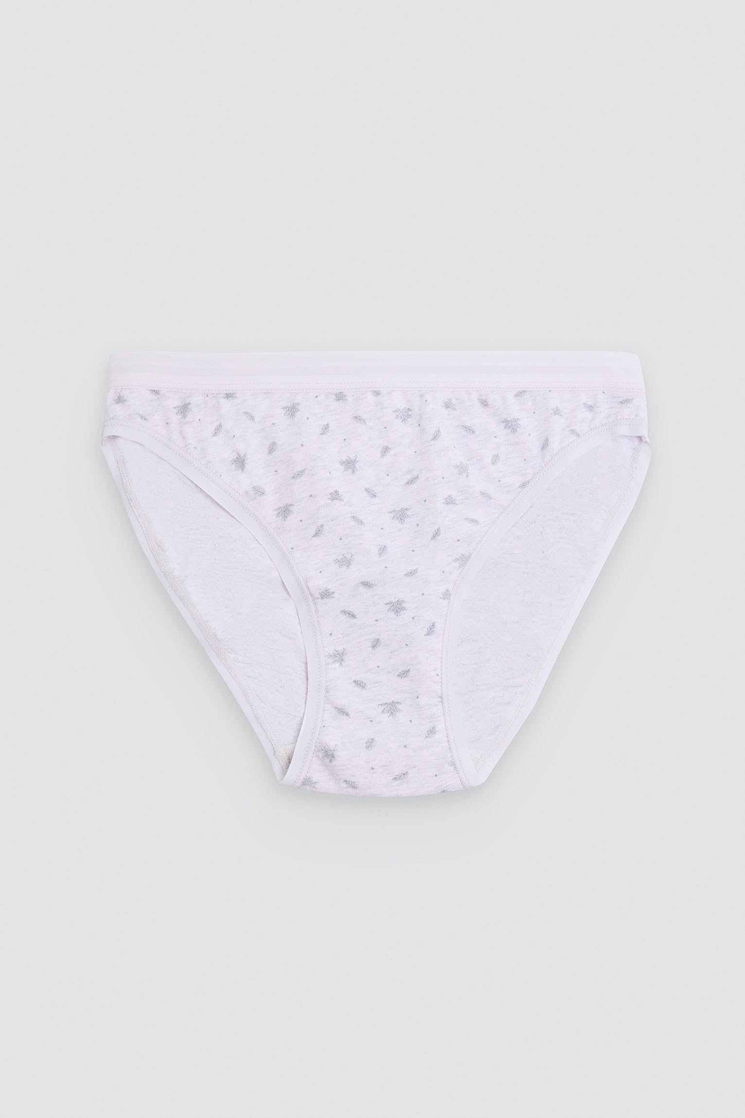 Confezione da 2 slip mini stampati in cotone, grigio