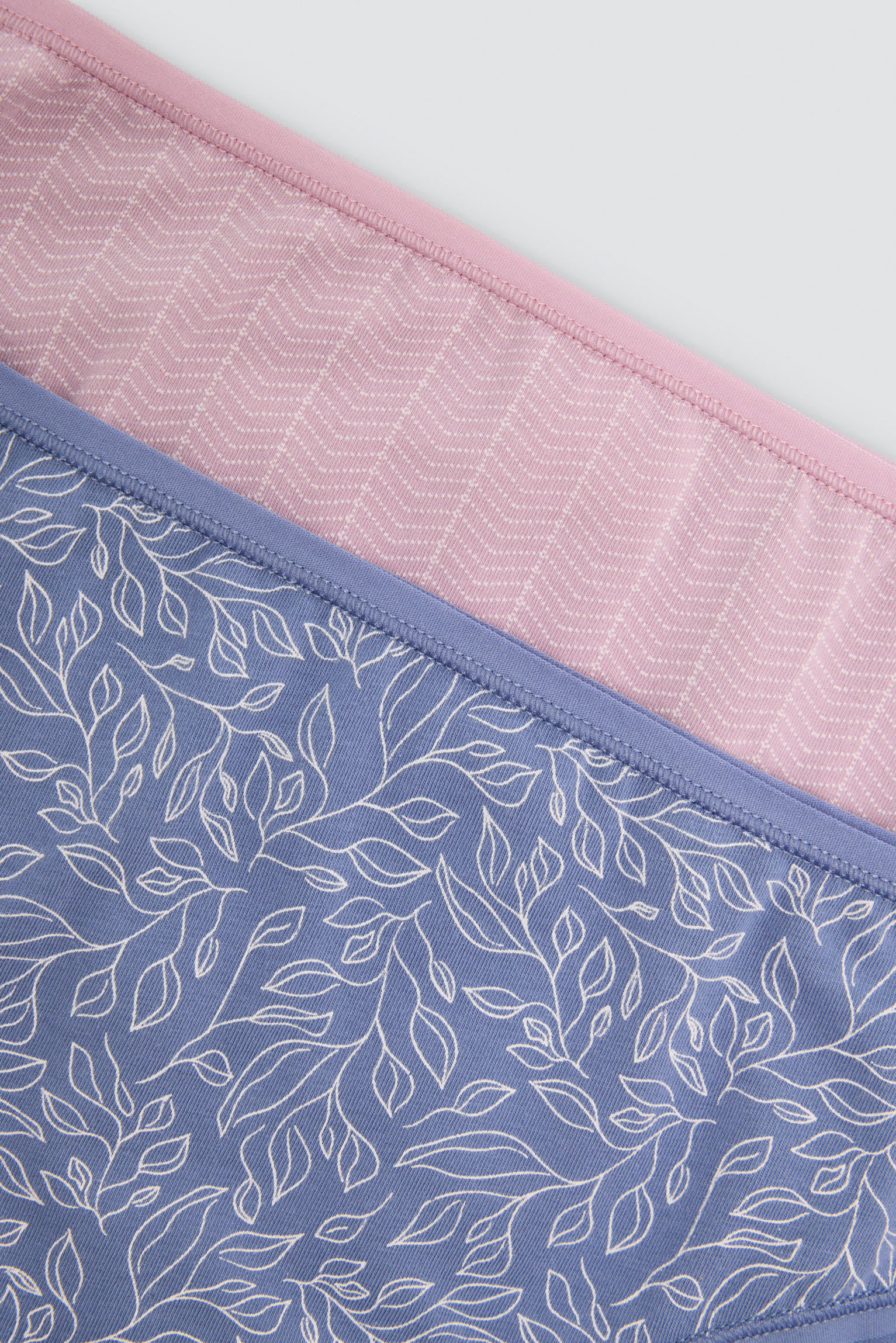 Confezione da 2 slip midi stampati in cotone, multicolore