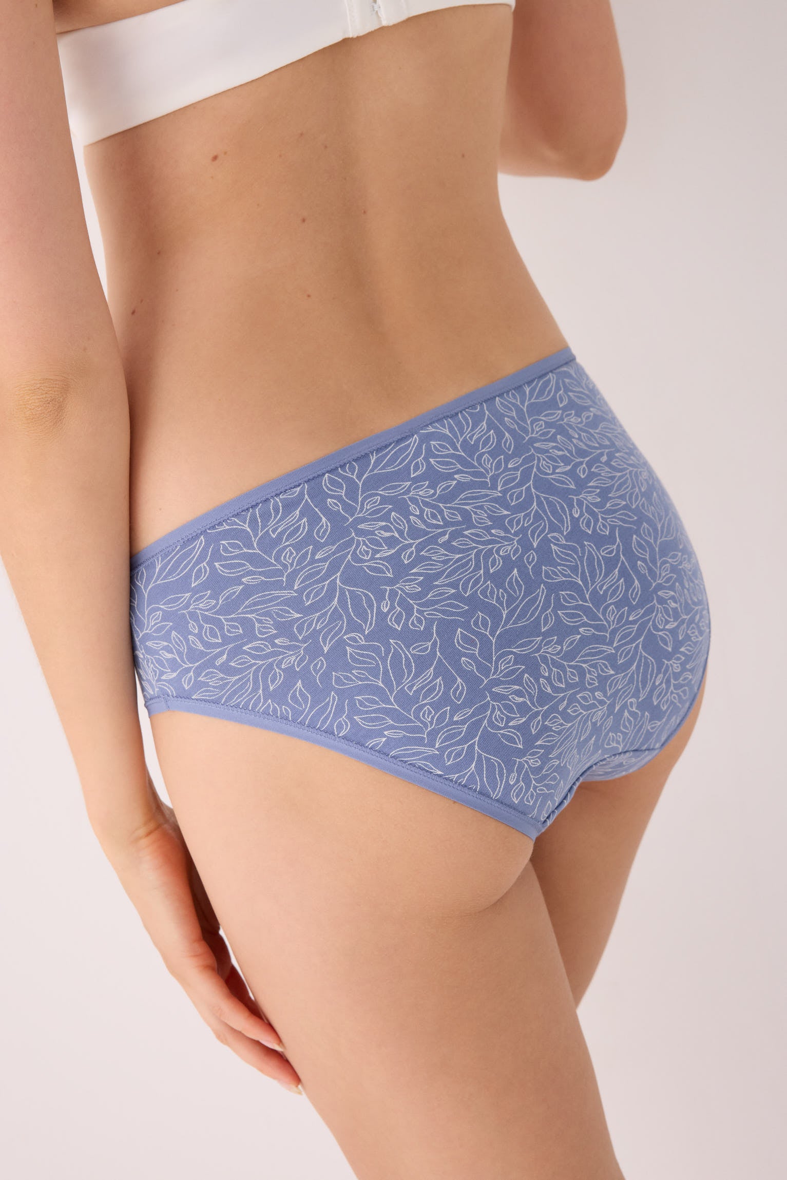 Confezione da 2 slip midi stampati in cotone, multicolore