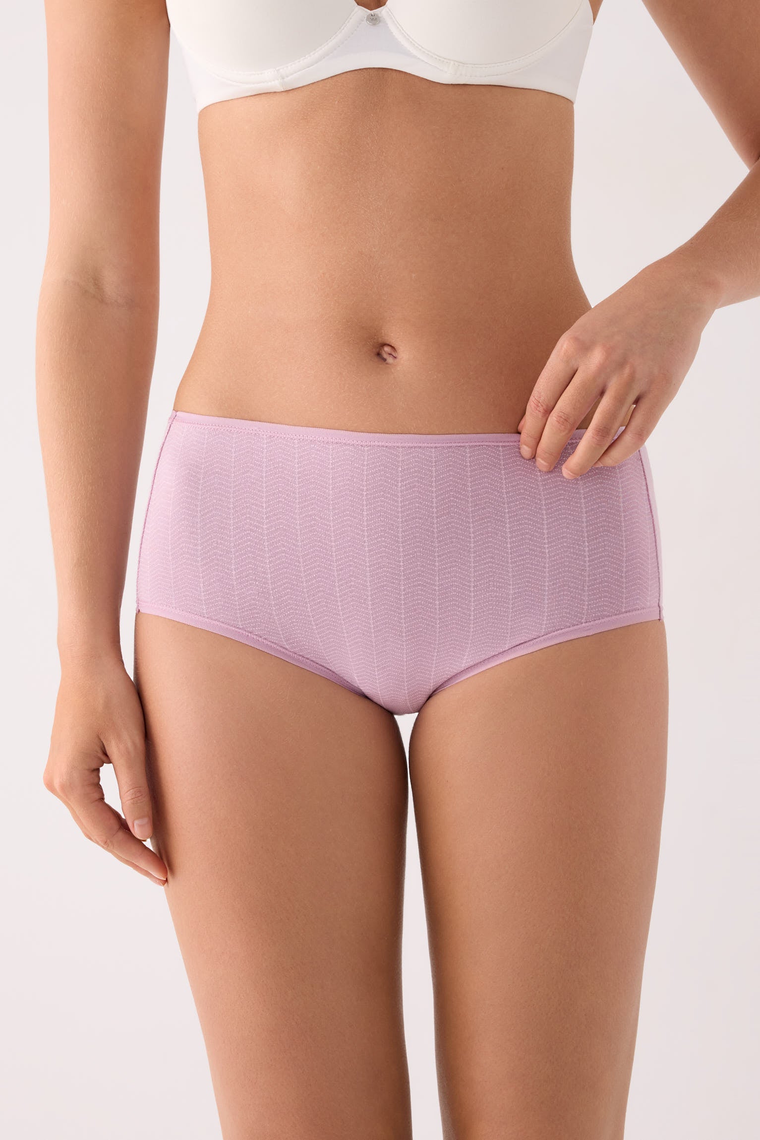 Confezione da 2 slip a vita alta stampati in cotone, multicolore