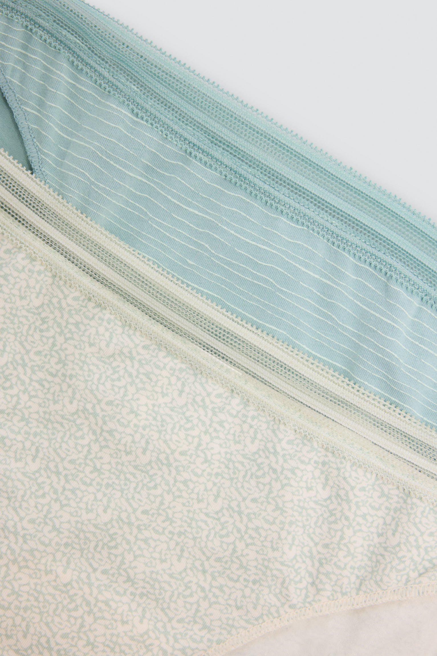 Confezione da 2 slip mini in cotone, verde