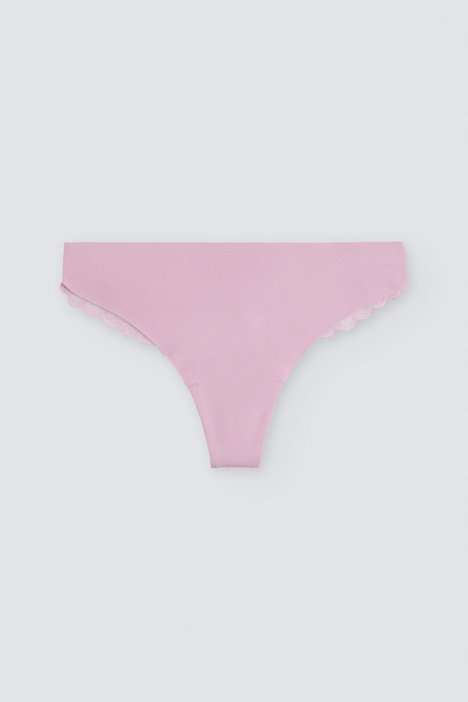 PREORDINE Perizoma cotone taglio laser con pizzo rosa