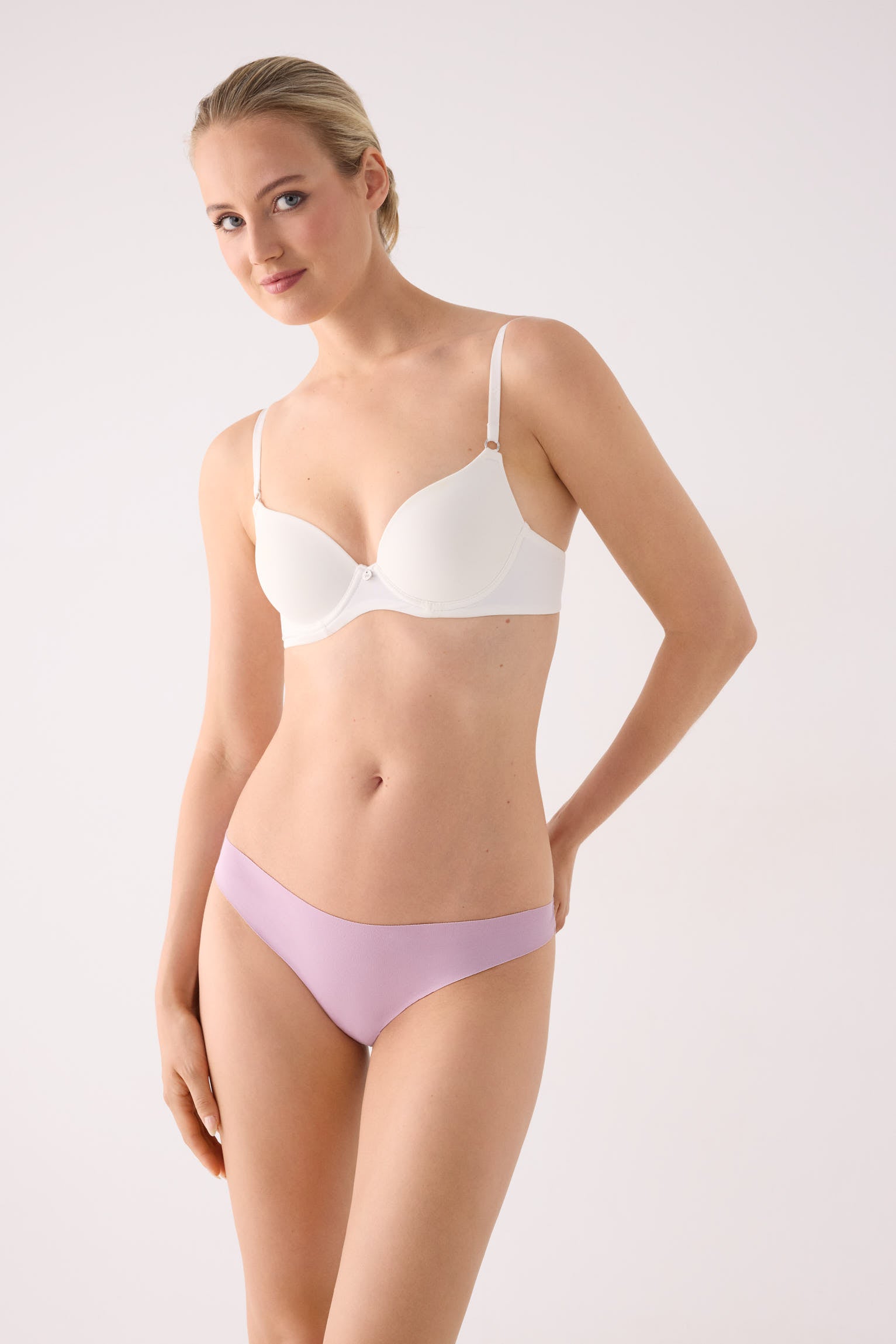 PREORDINE Perizoma cotone taglio laser con pizzo rosa