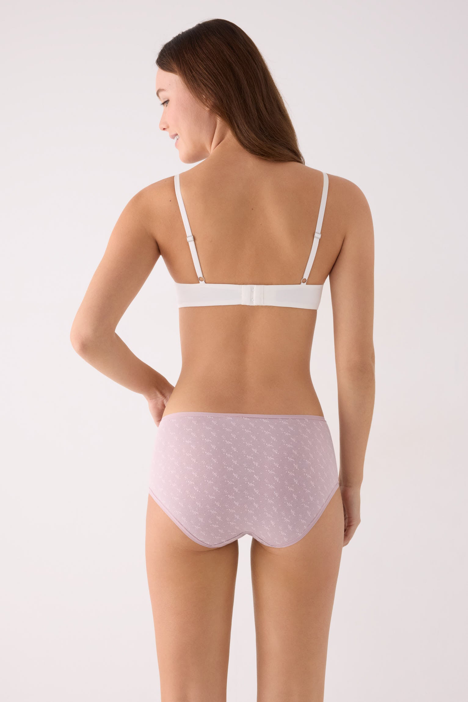 Confezione da 2 slip a vita alta stampati in cotone, multicolore