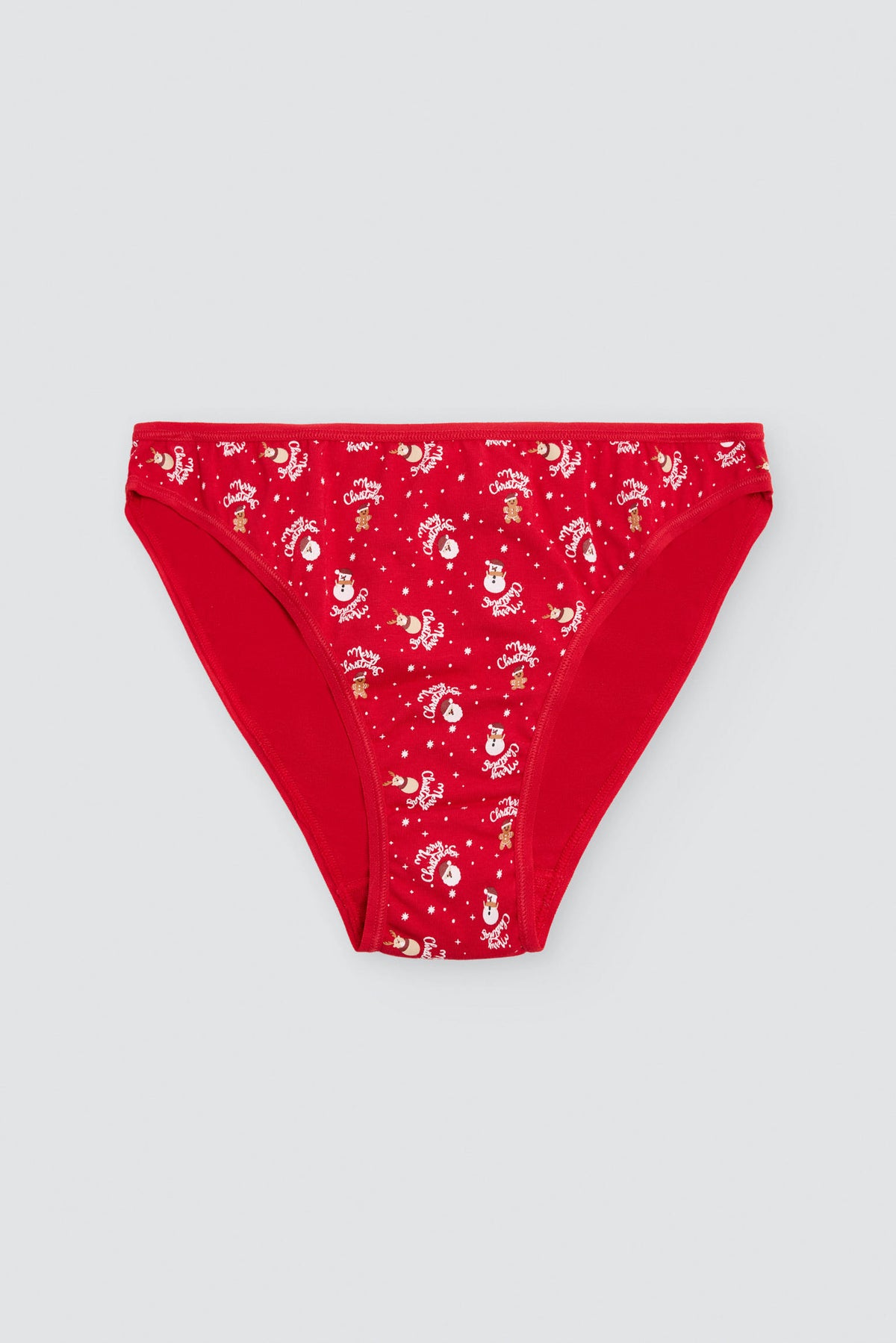 Braga mini mujer algodón navidad estampado Papá Noel