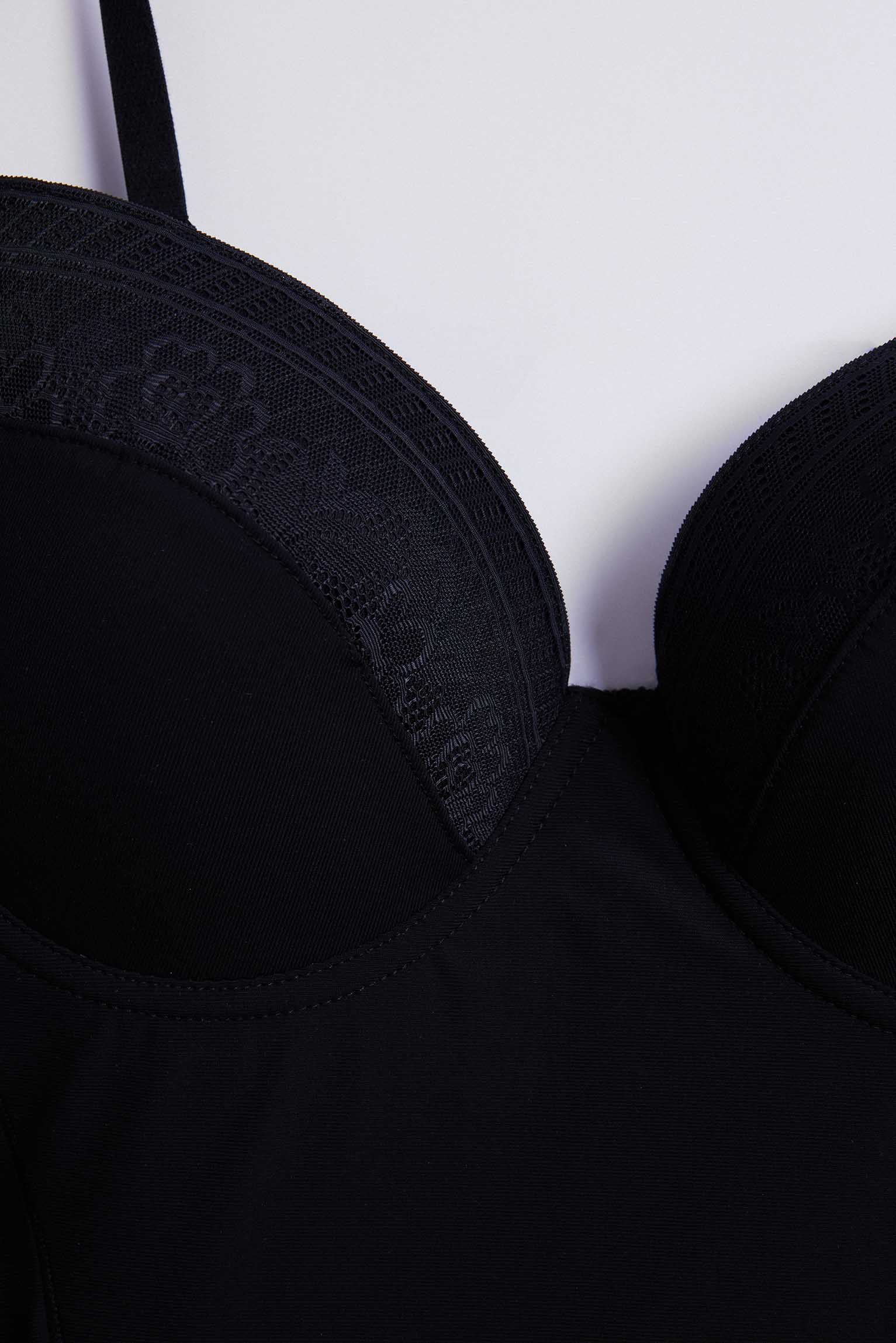 19629 4 body sujetador reductor - negro - Negro