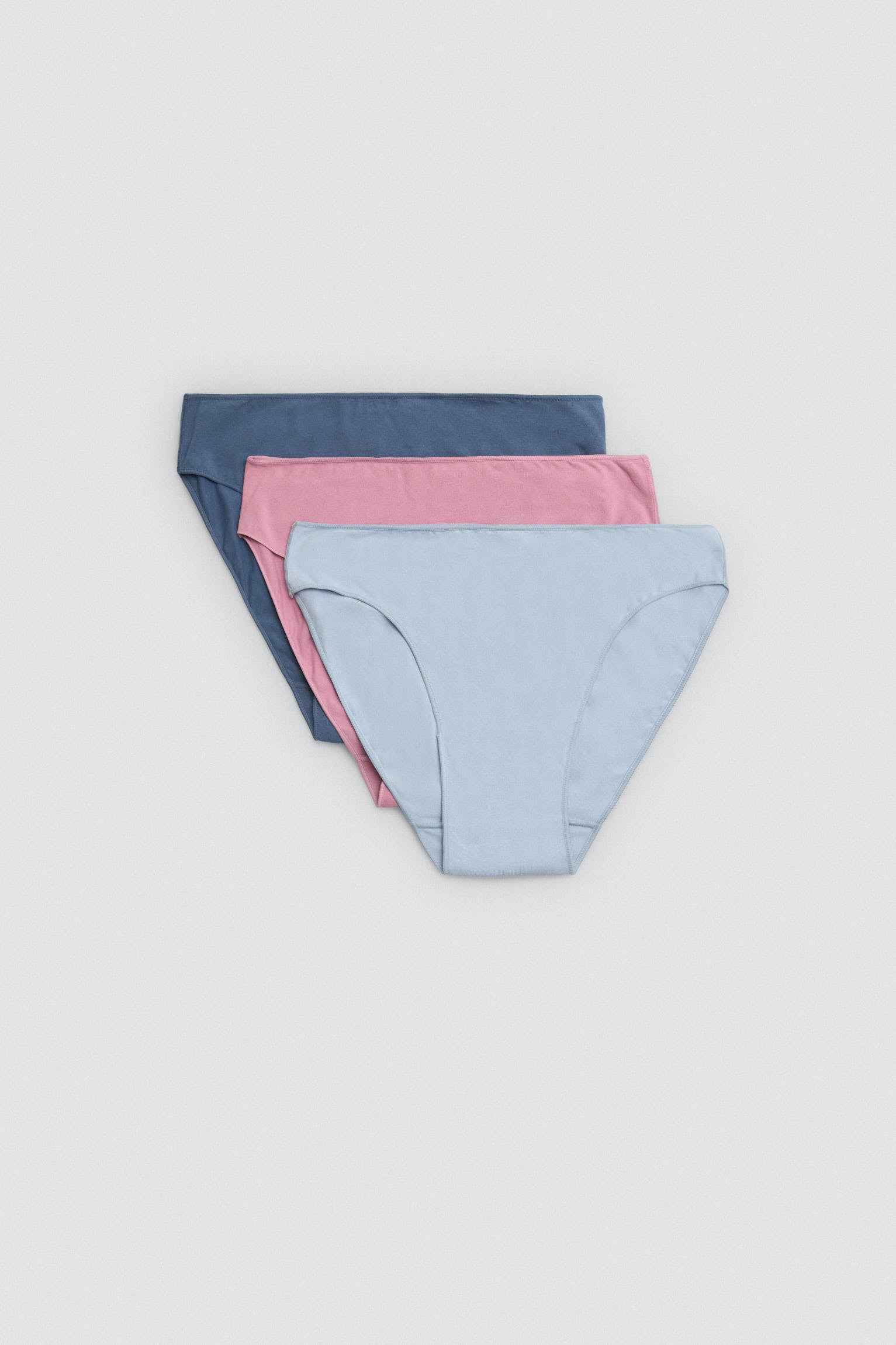 Confezione da 3 mutandine midi basic in cotone