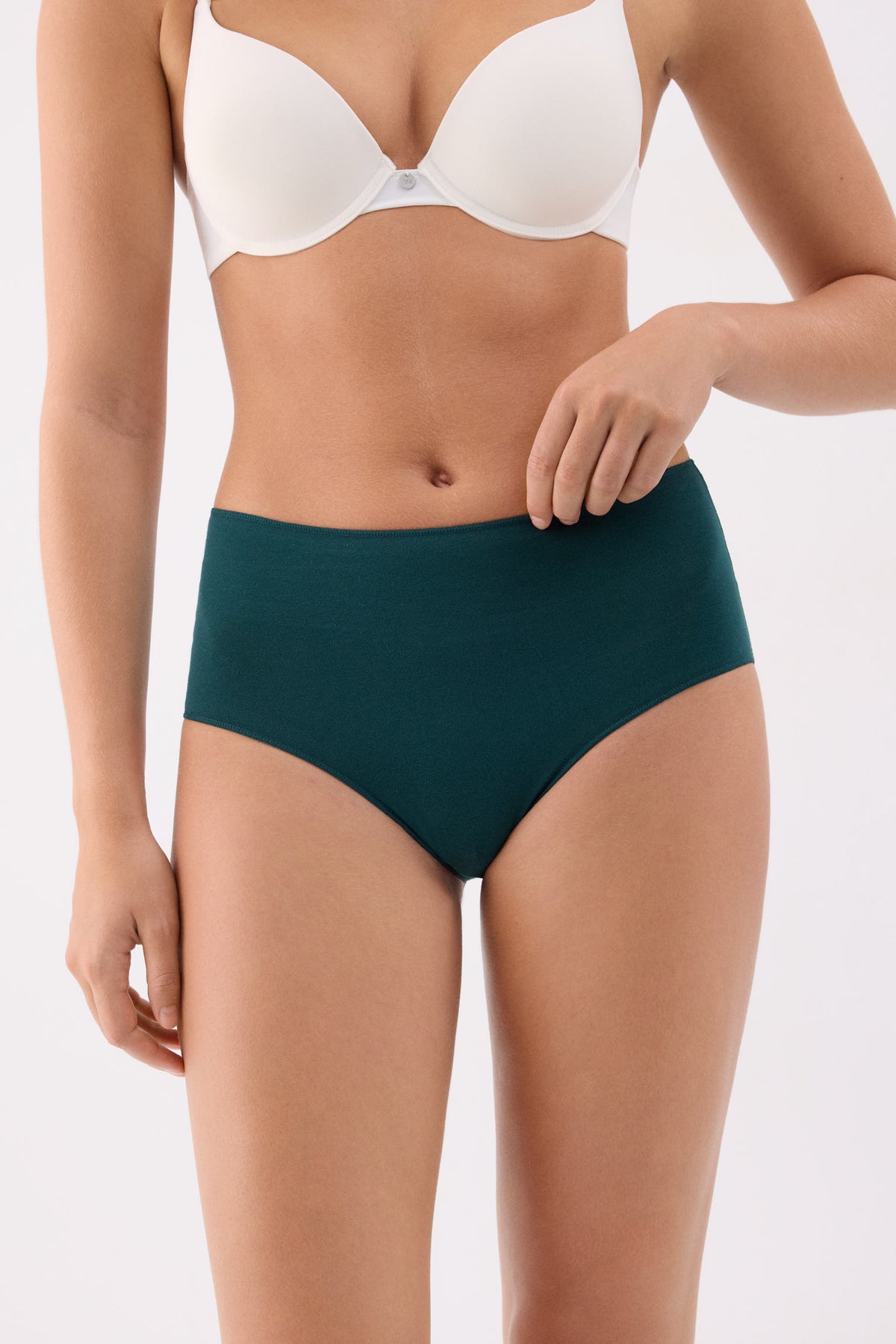 Pack de 3 slip altas de algodón colores fríos