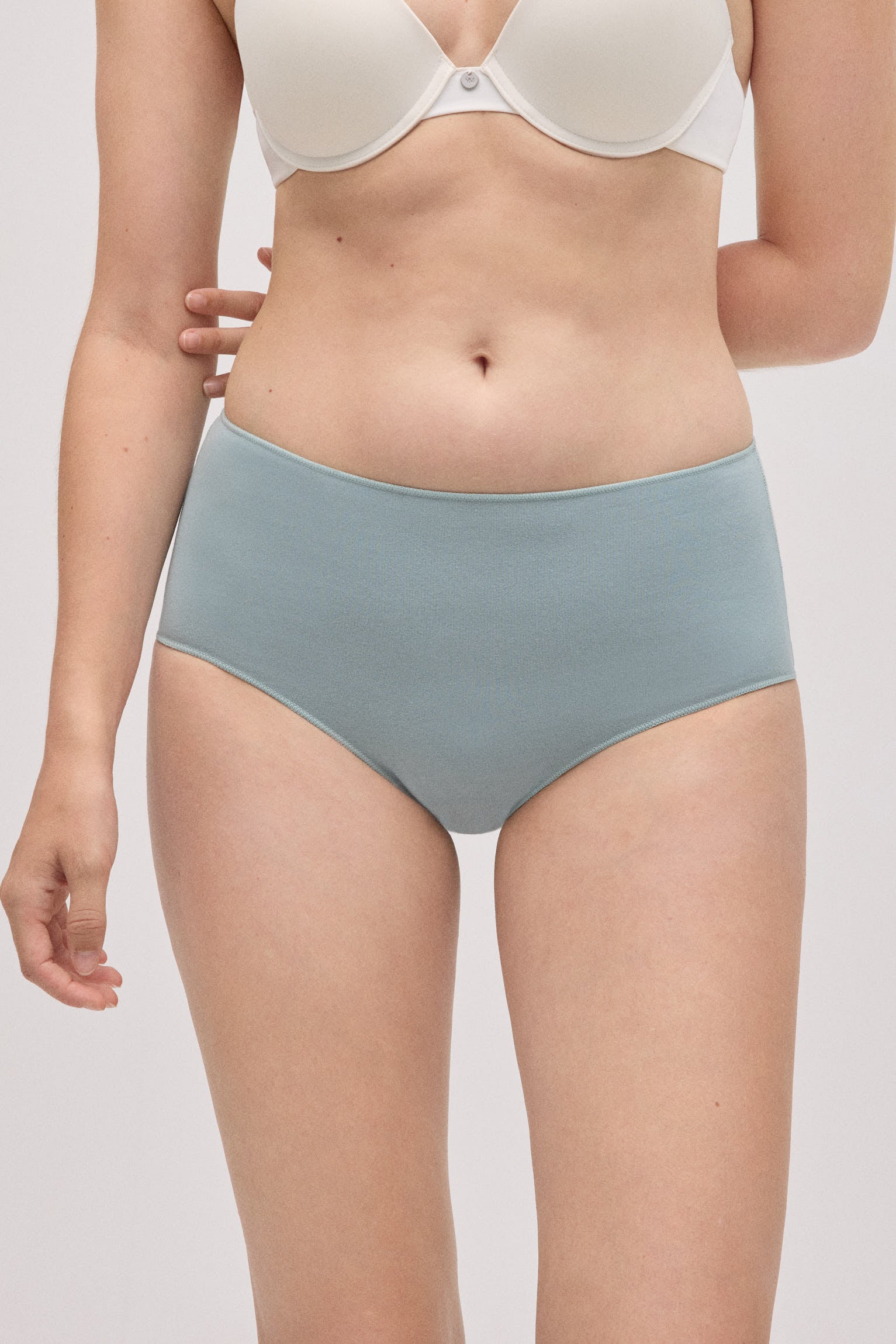 Confezione da 3 slip basic in cotone a vita alta