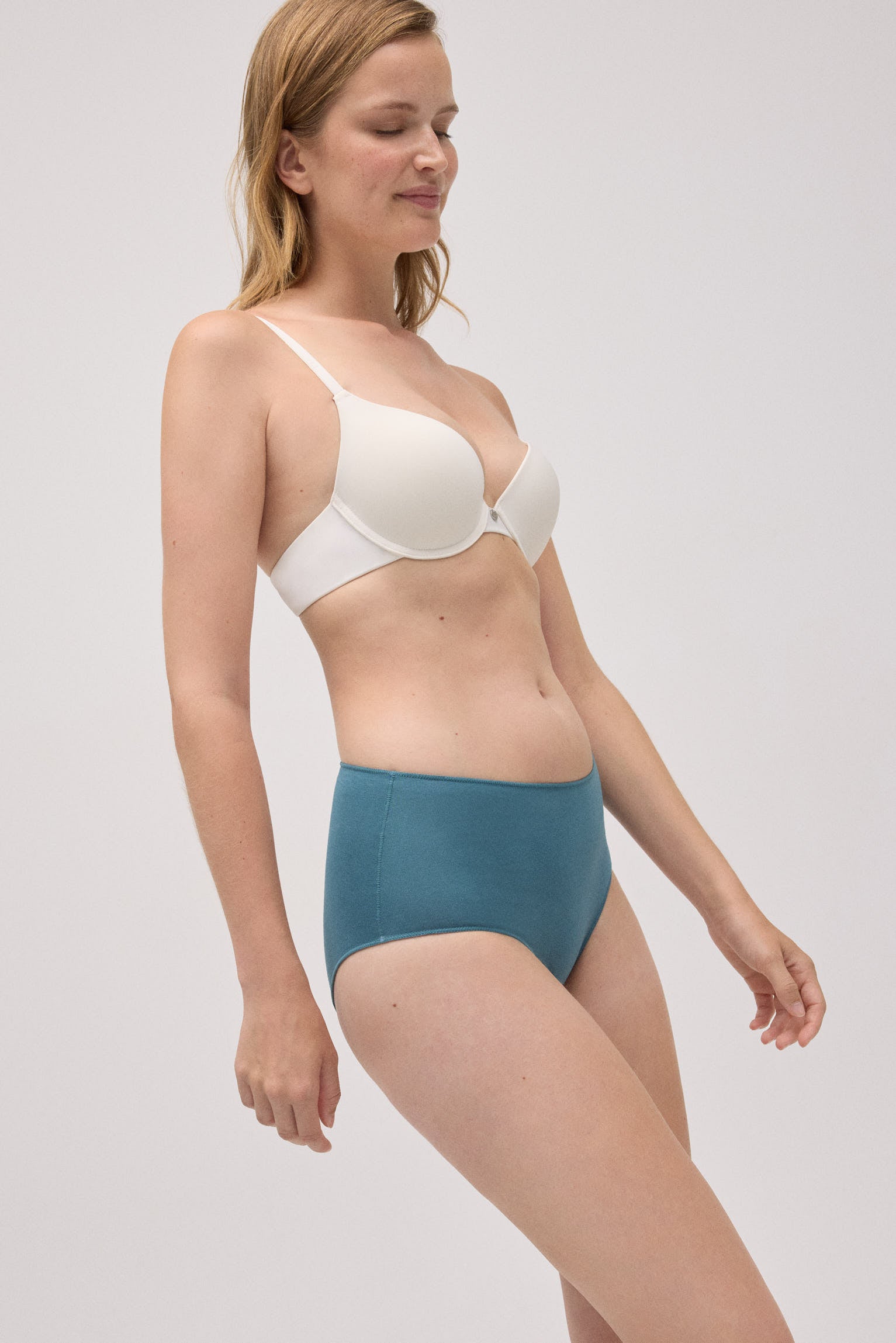 Confezione da 3 slip basic in cotone a vita alta