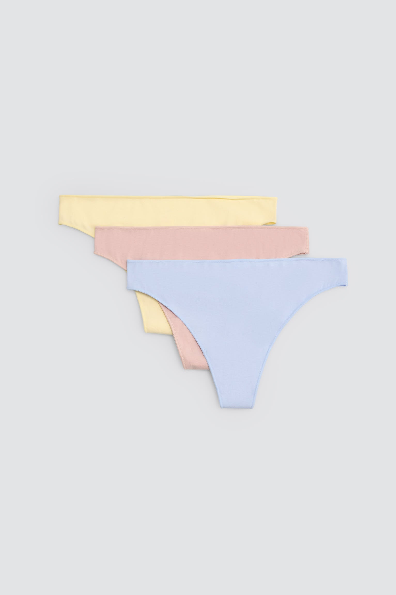 Pack de 3 tangas algodón básicos colores - Ysabel Mora