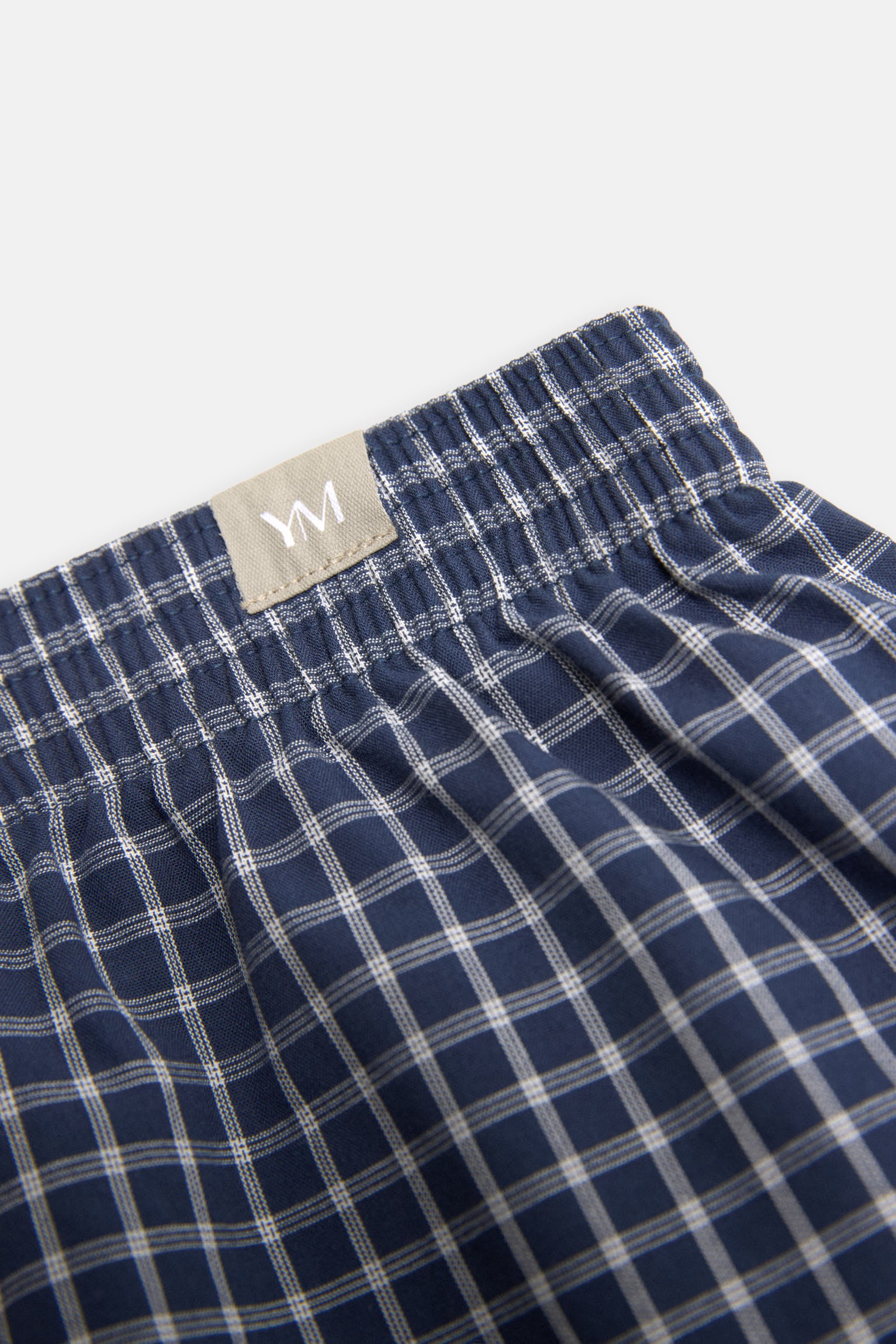 Bóxer tela abertura algodón estampado cuadros - Ysabel Mora