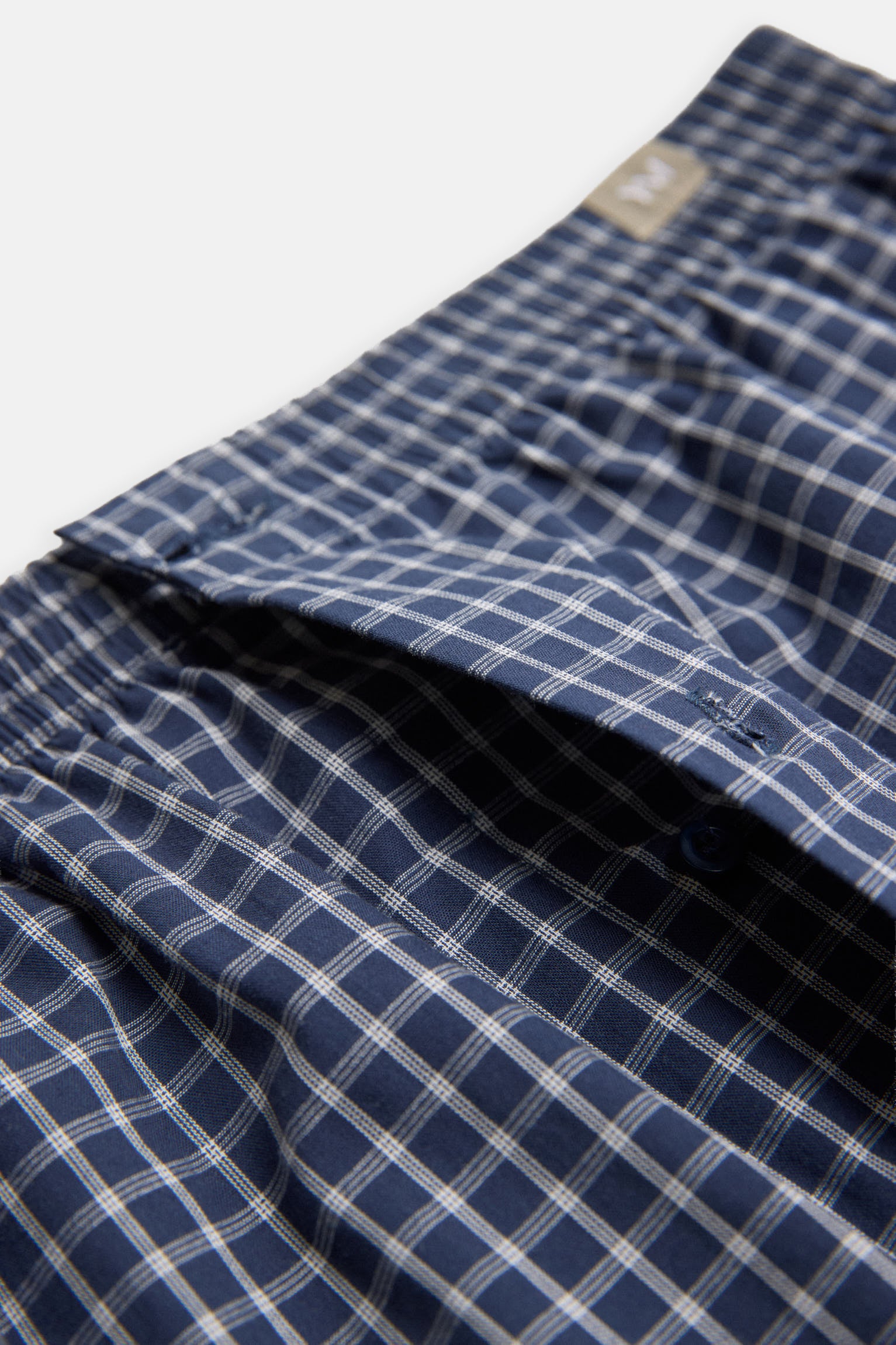 Bóxer tela abertura algodón estampado cuadros - Ysabel Mora