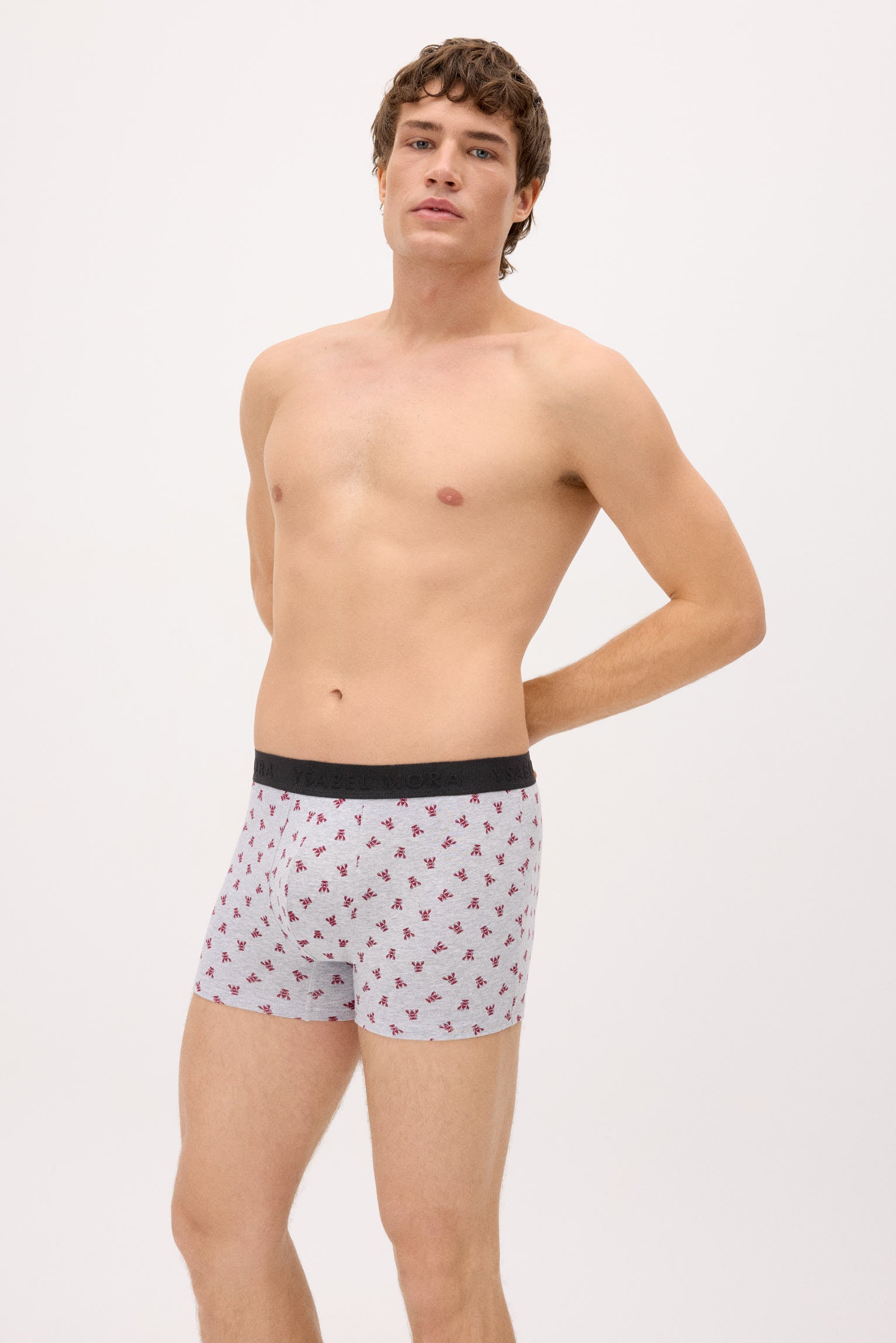 Confezione da 6 boxer con stampa animalier