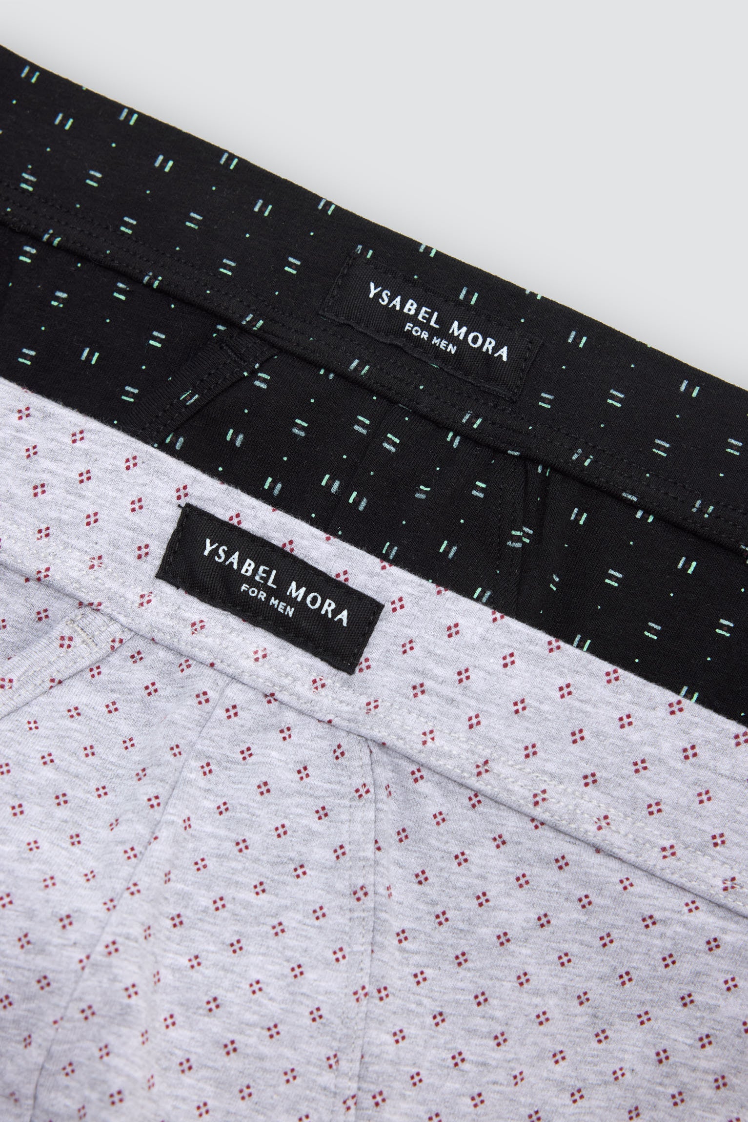 Confezione da 2 slip minimalisti a righe stampate