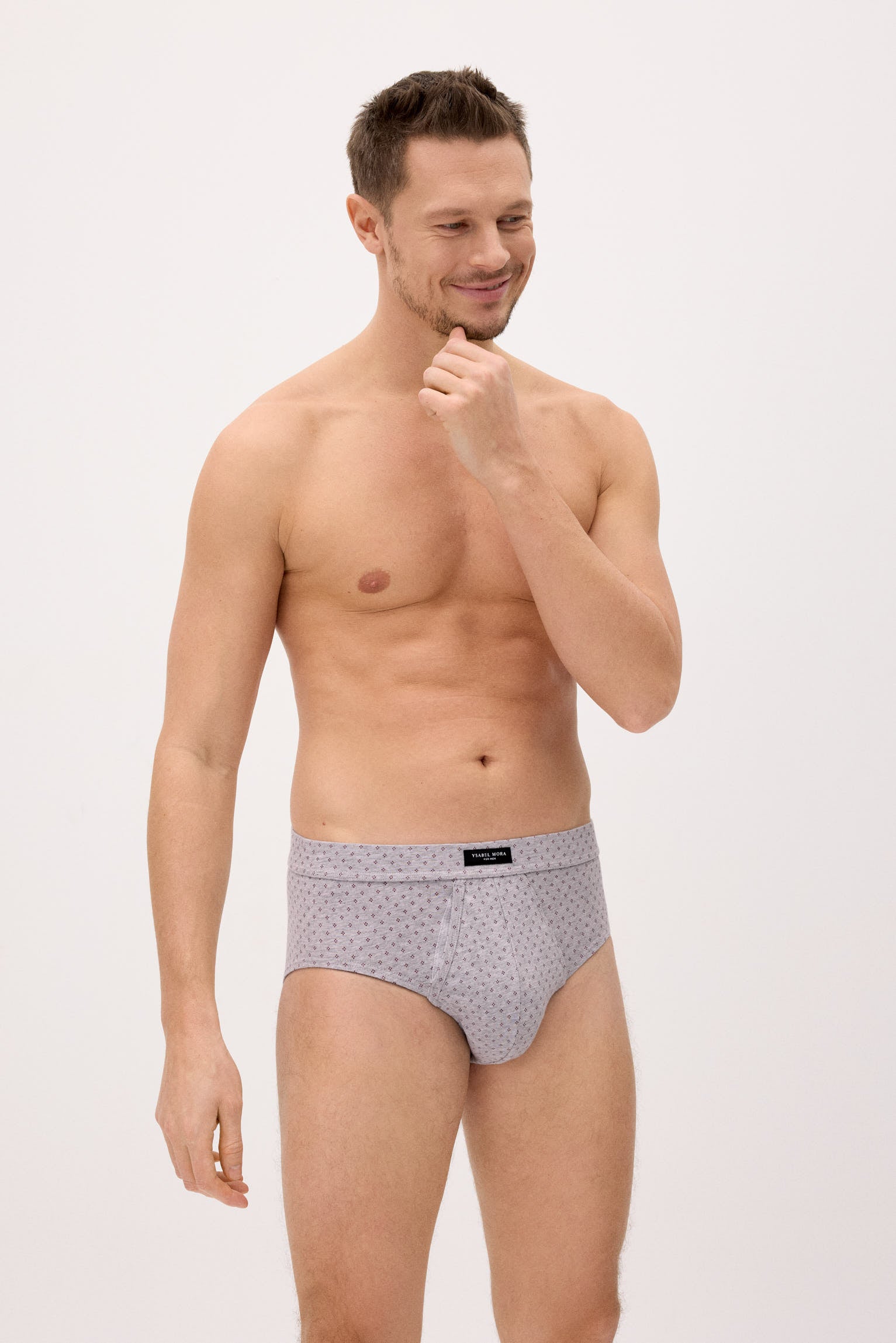 Confezione da 2 slip minimalisti a righe stampate