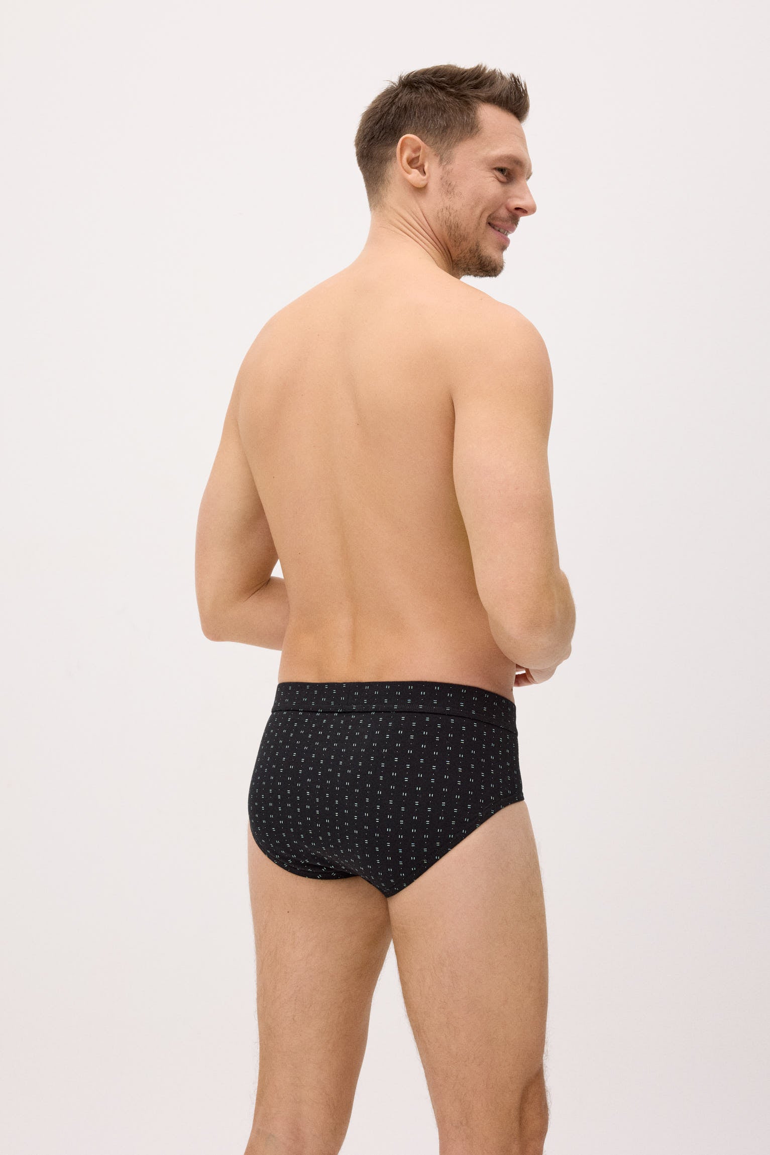 Confezione da 2 slip minimalisti a righe stampate