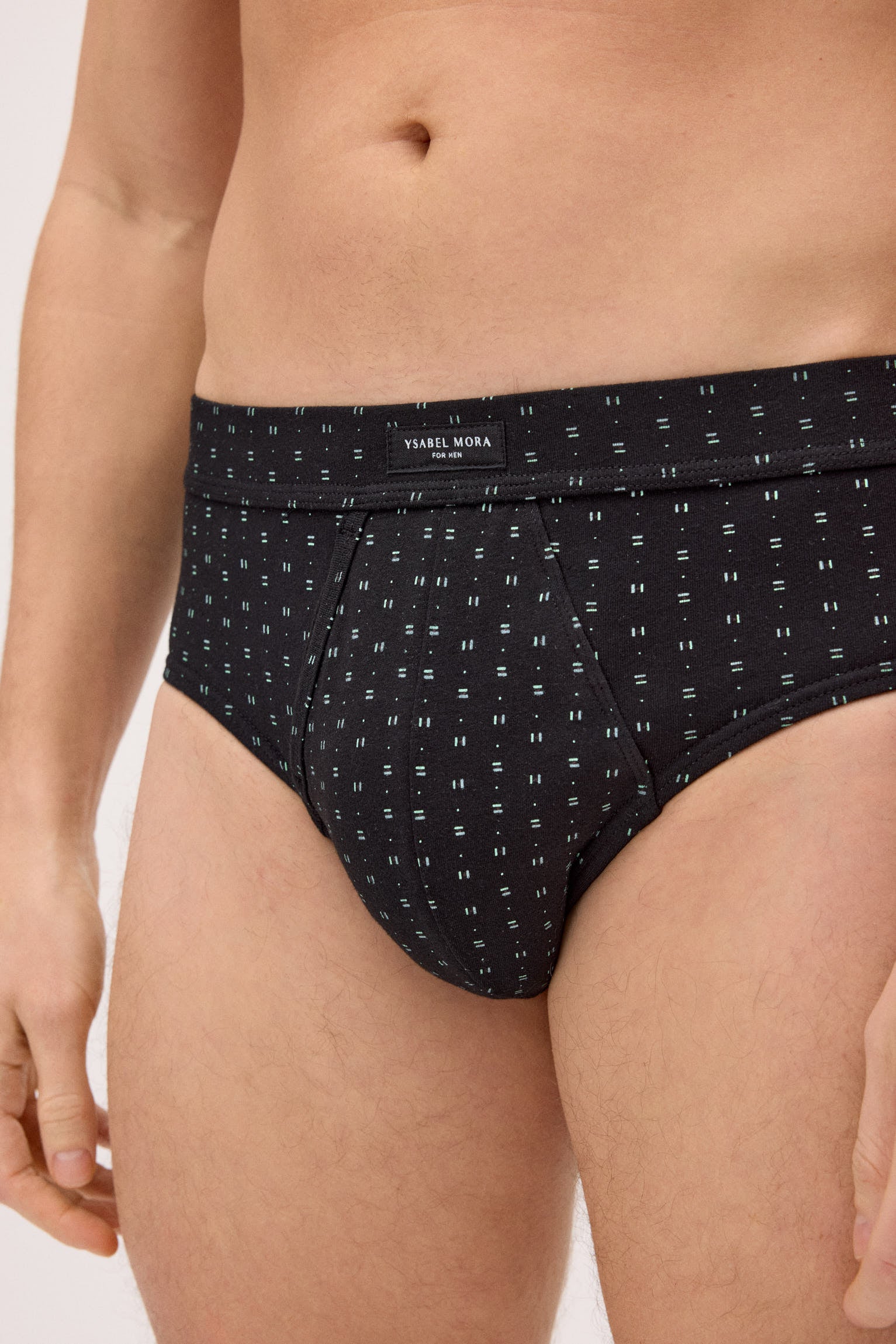 Confezione da 2 slip minimalisti a righe stampate