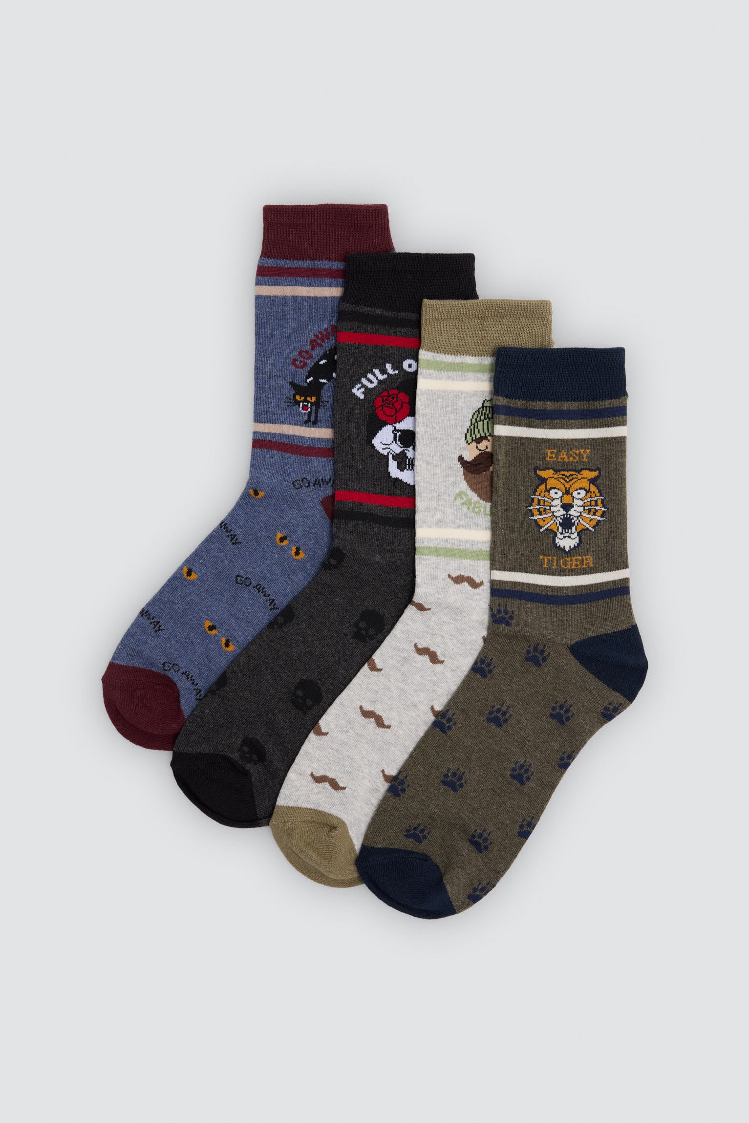 Pack 4 calzini fantasía Sockarrats