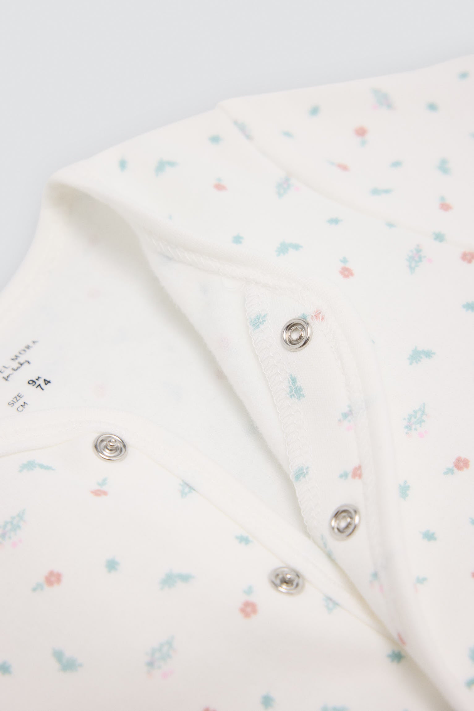 Pelele bebé cremallera estampado corazón - Ysabel Mora