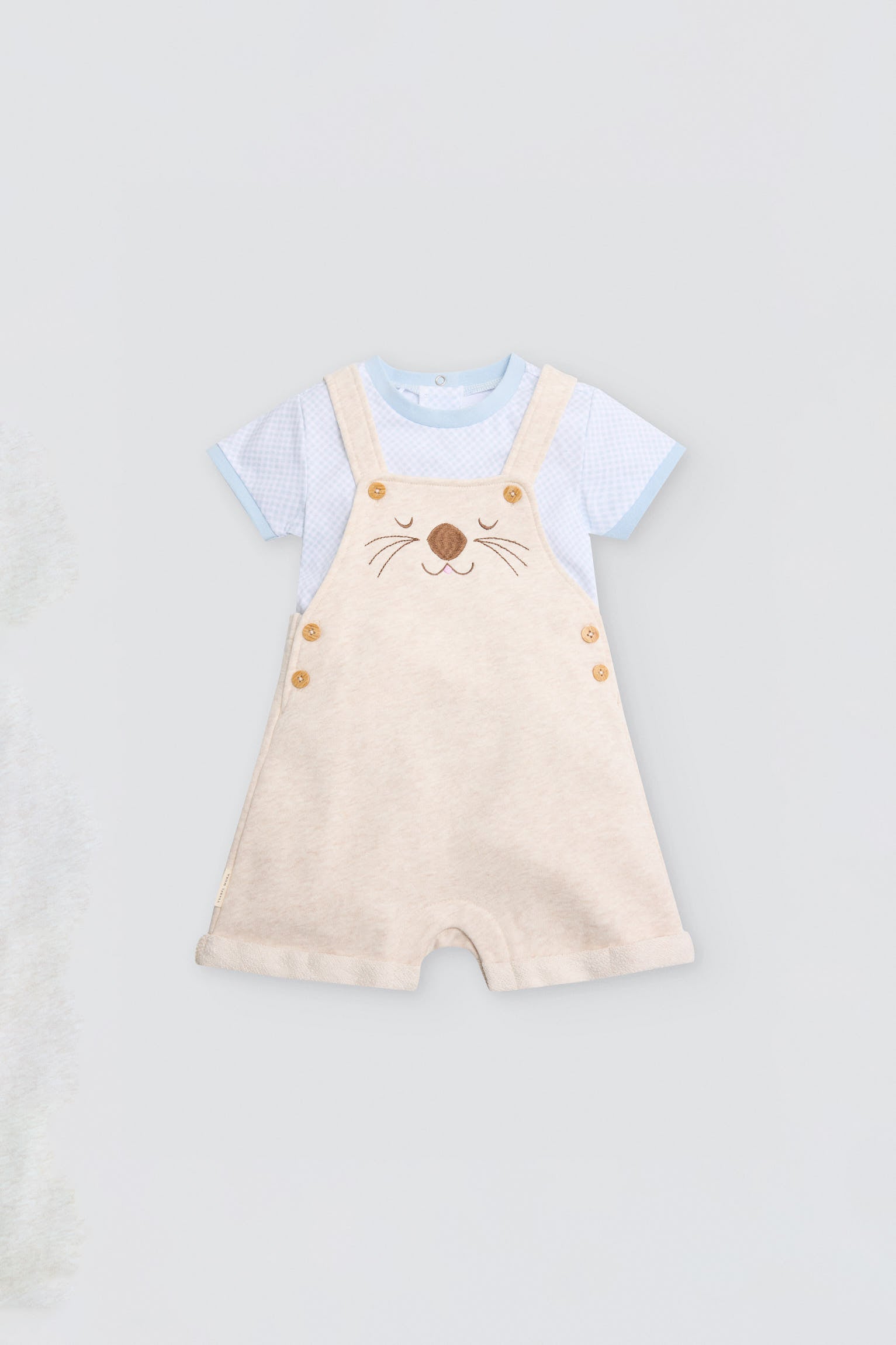 Conjunto bebé manga corta estampado oso - Ysabel Mora