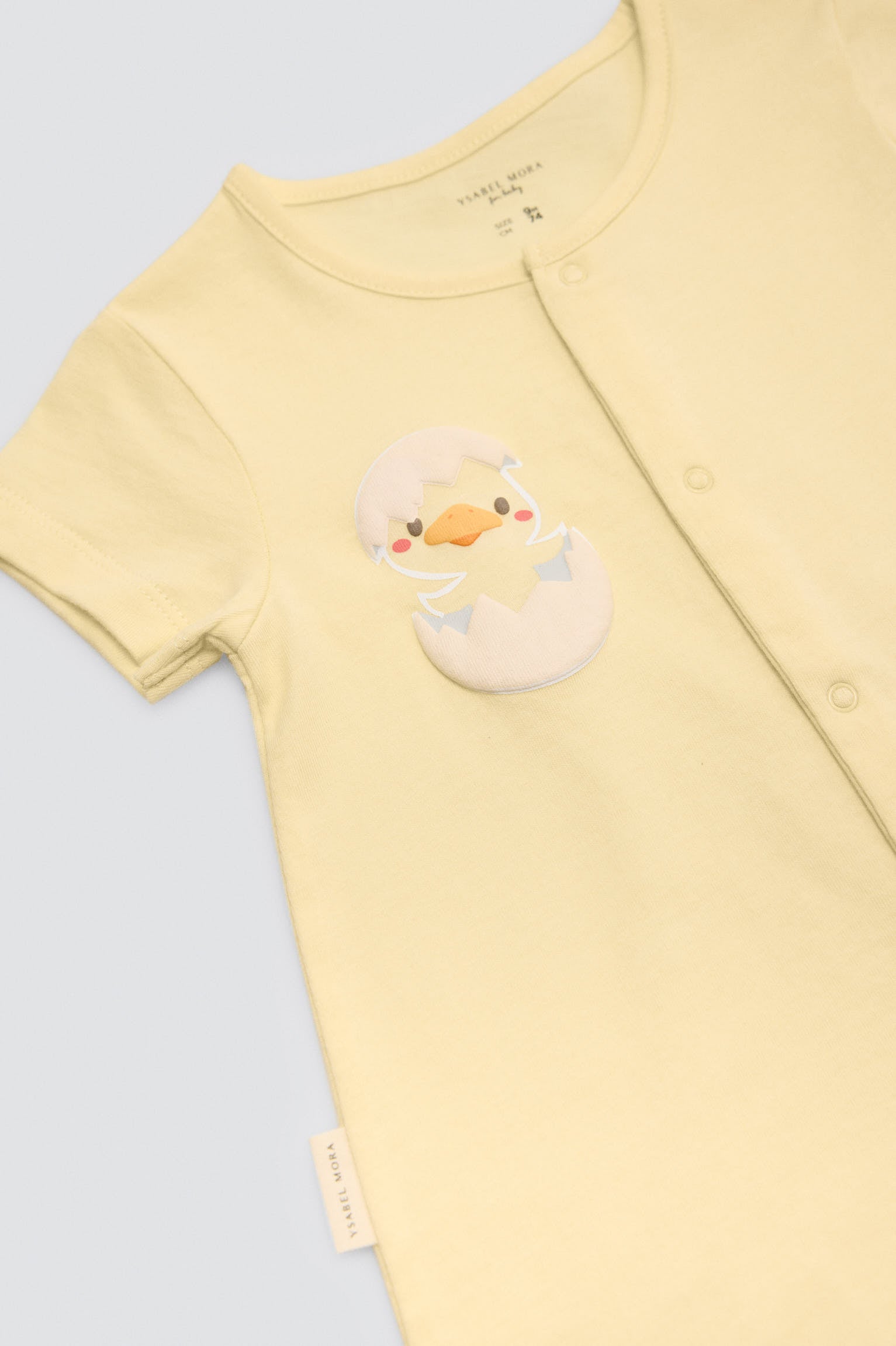 Pelele bebé manga corta estampado patos - Ysabel Mora