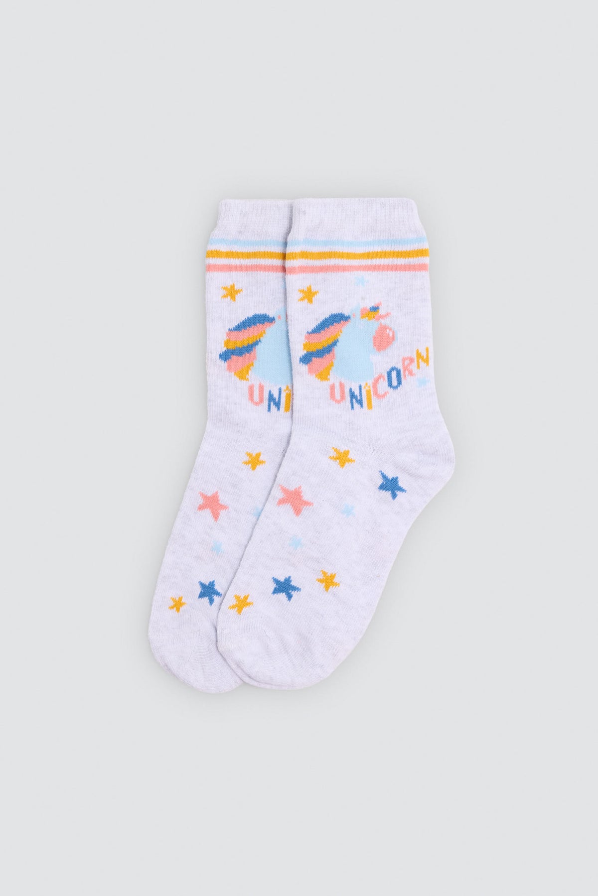 Pack 2 calzini bambina estampado unicornios