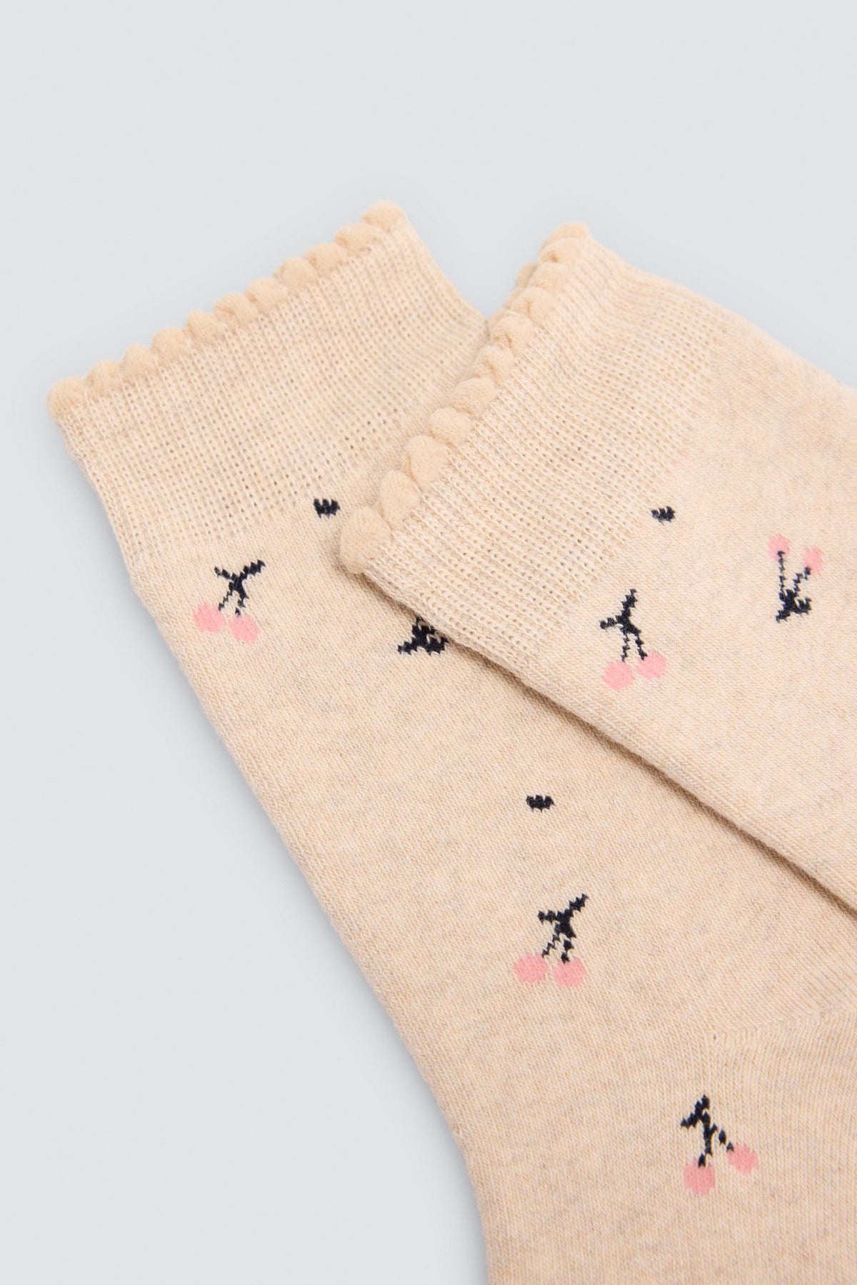 Pack 3 calzini bambina termici estampados cerezas y corazones