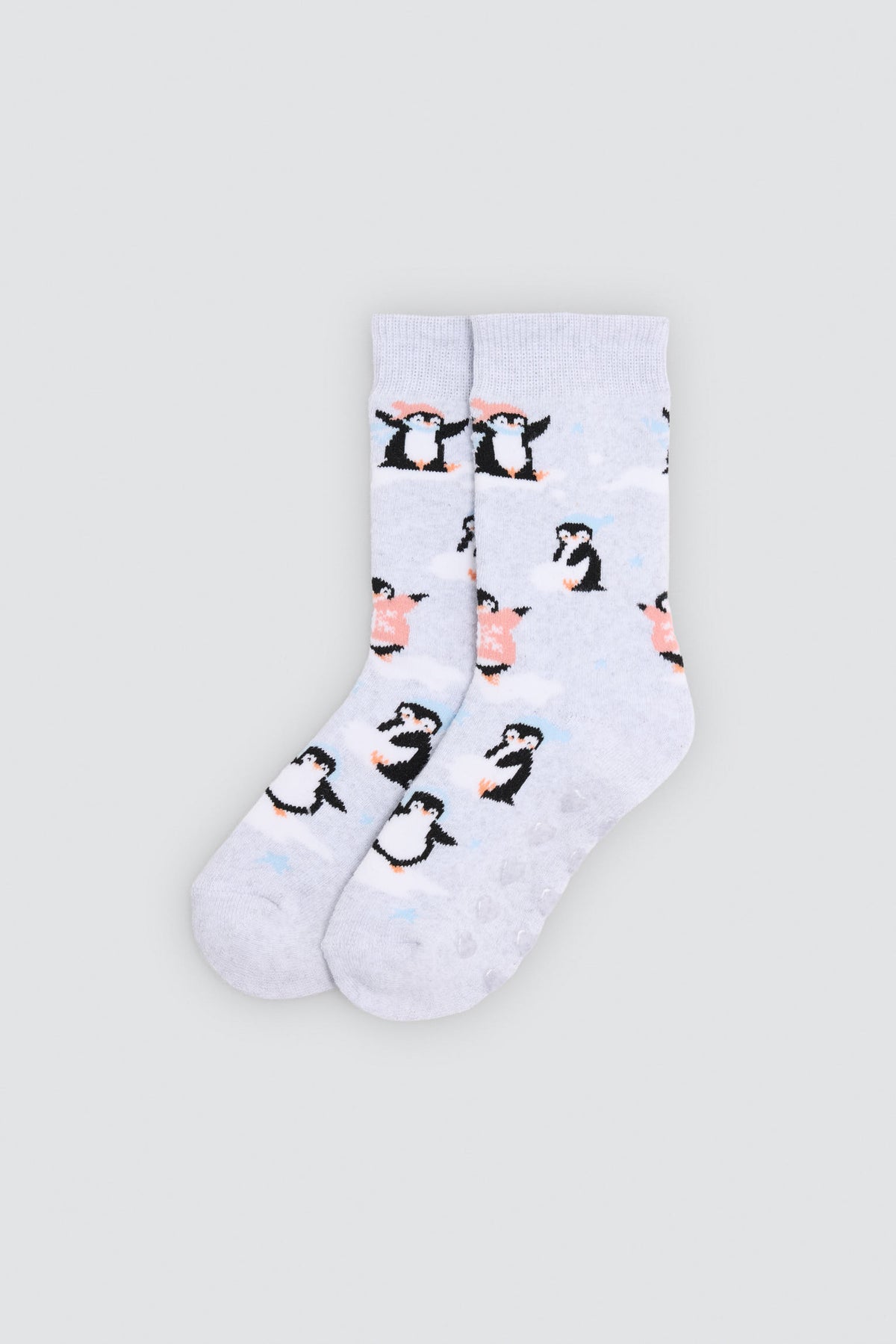 Pack 3 calzini bambina termici antideslizantes estampado osos y pingüinos