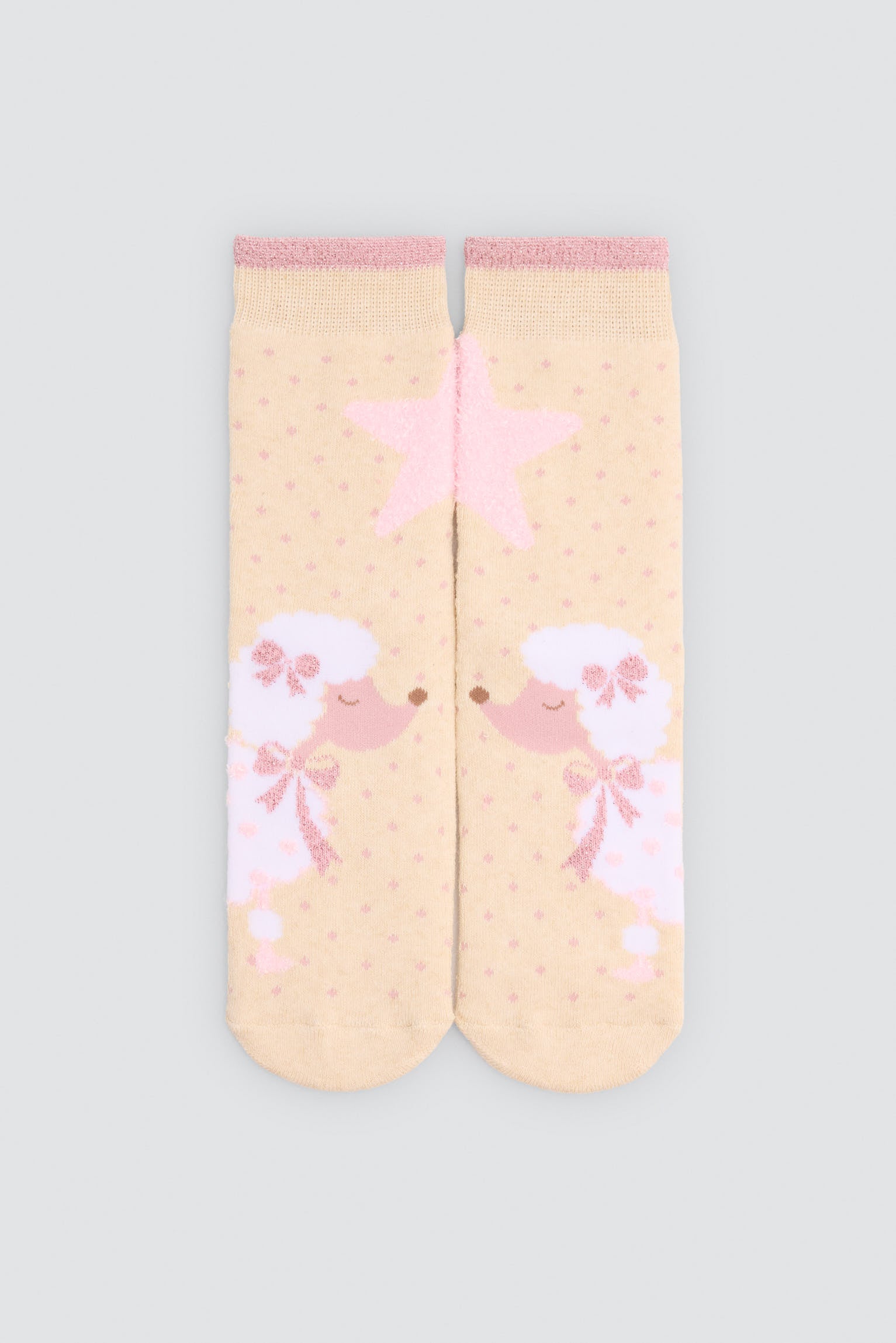 Pack 3 calzini bambina termici antidelizantes estampado perro caniche
