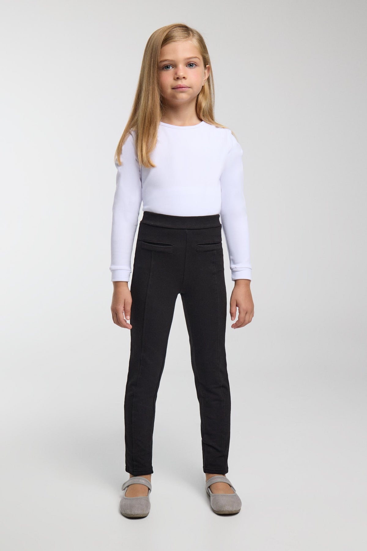 TÉRMICO Leggings afelpados bambina pitillo negro