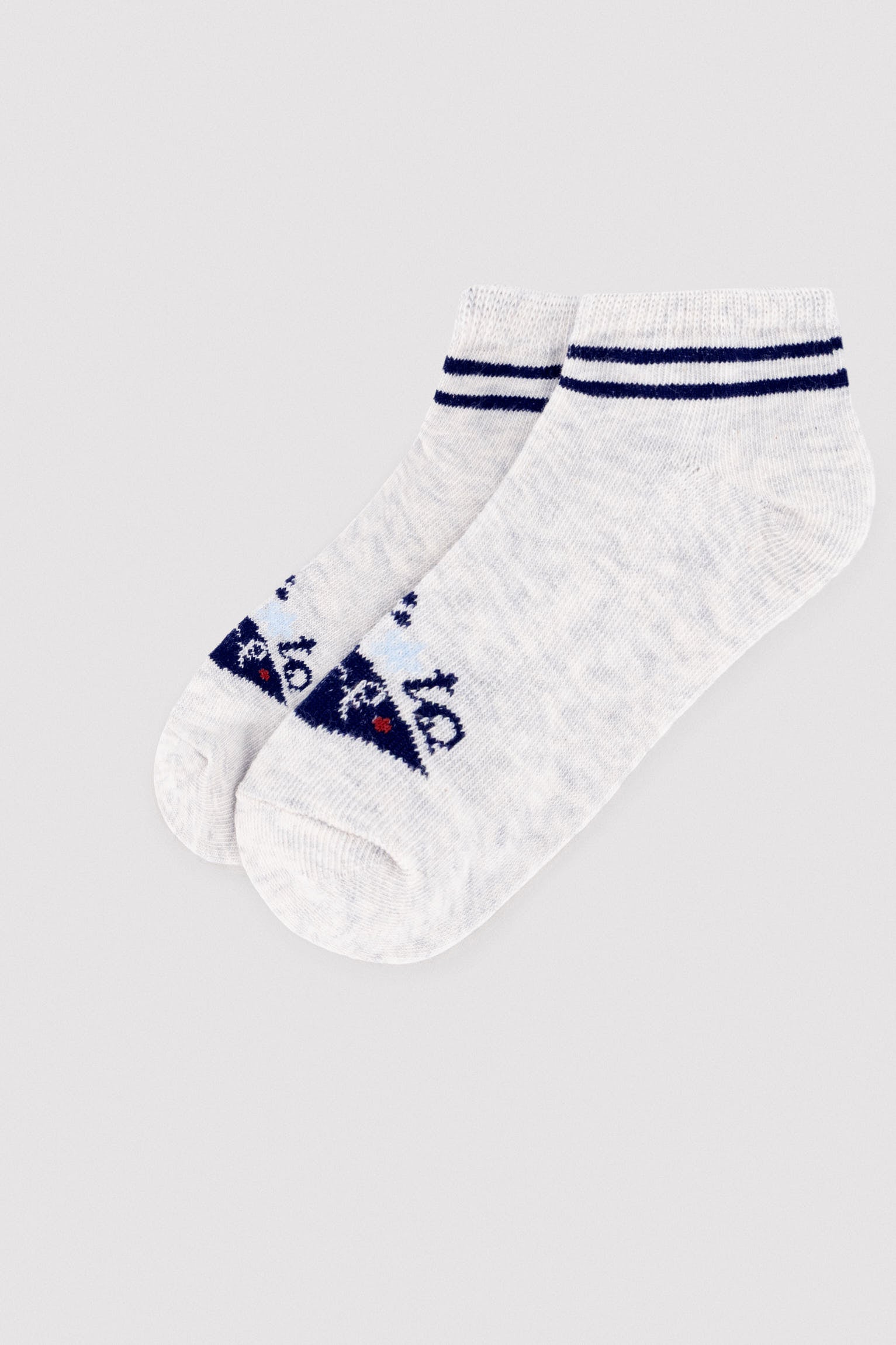 Pack 3 calcetines tobilleros infantiles estampados Learn to sure - Ysabel Mora