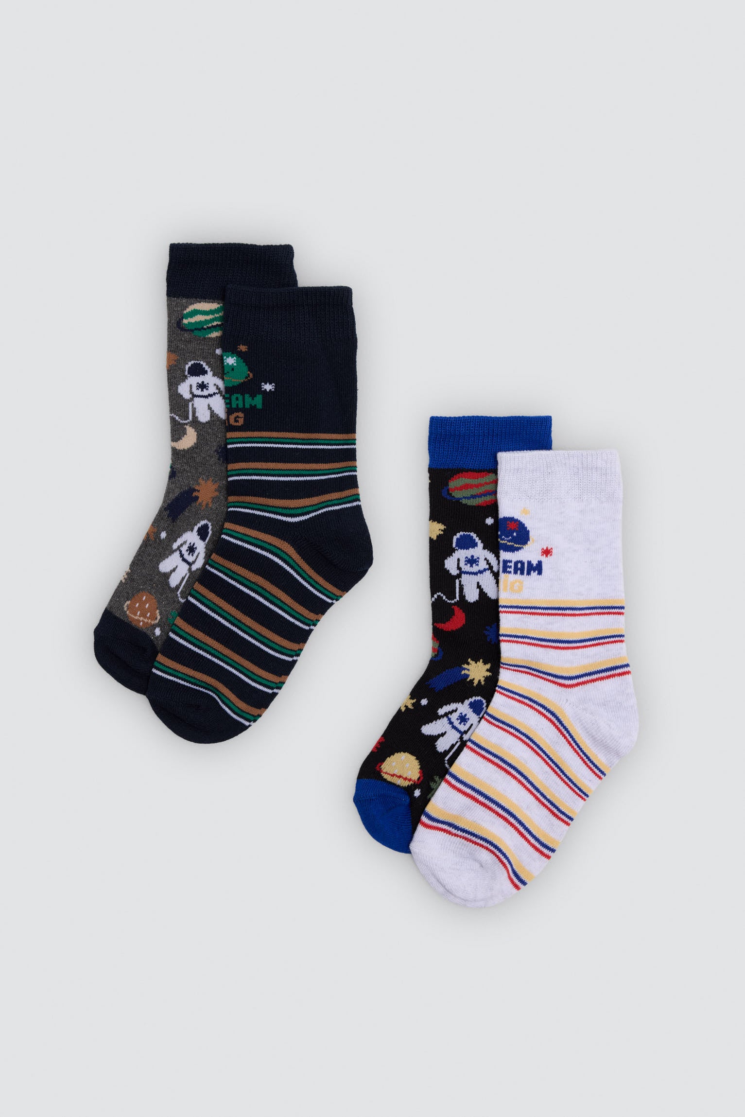 Pack 4 calzini estampado astronautas