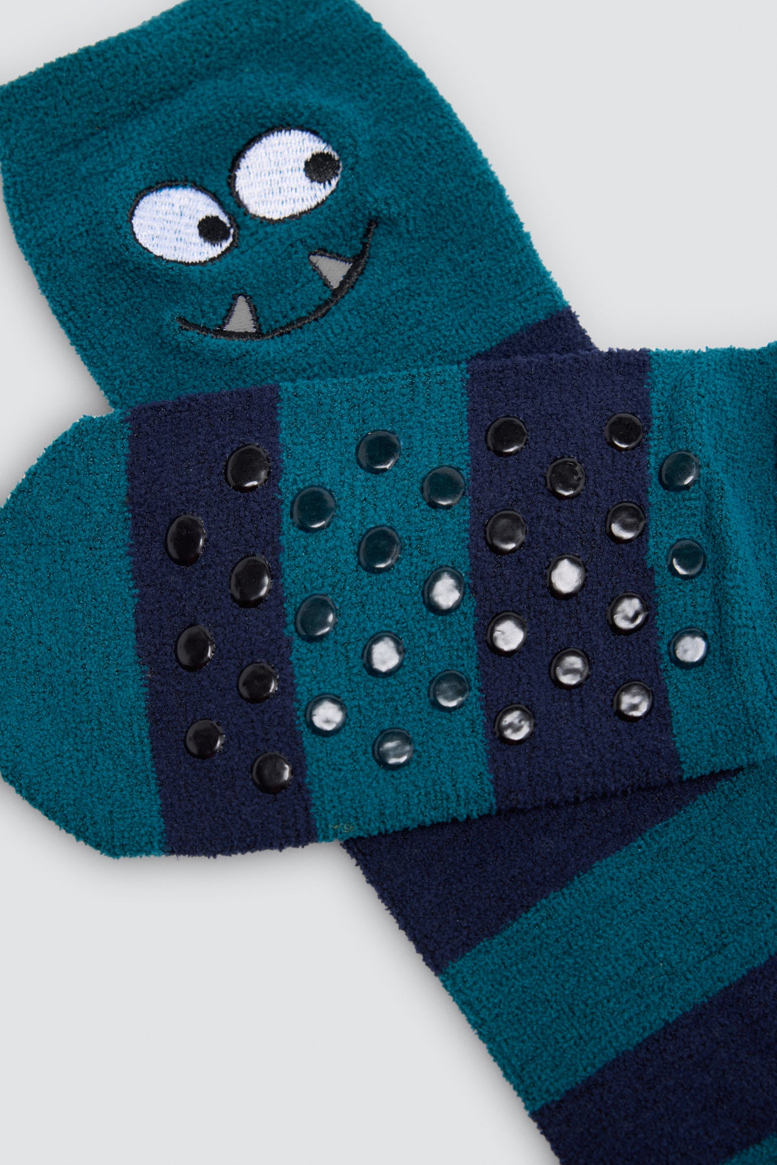 Pack 3 calzini bambino antideslizantes monstruos estampado rayas