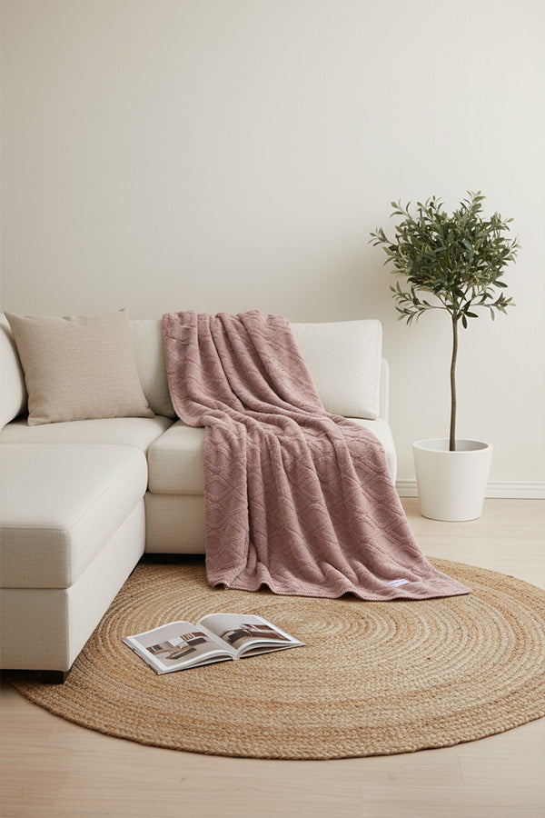 Coperta di pelliccia testurizzata